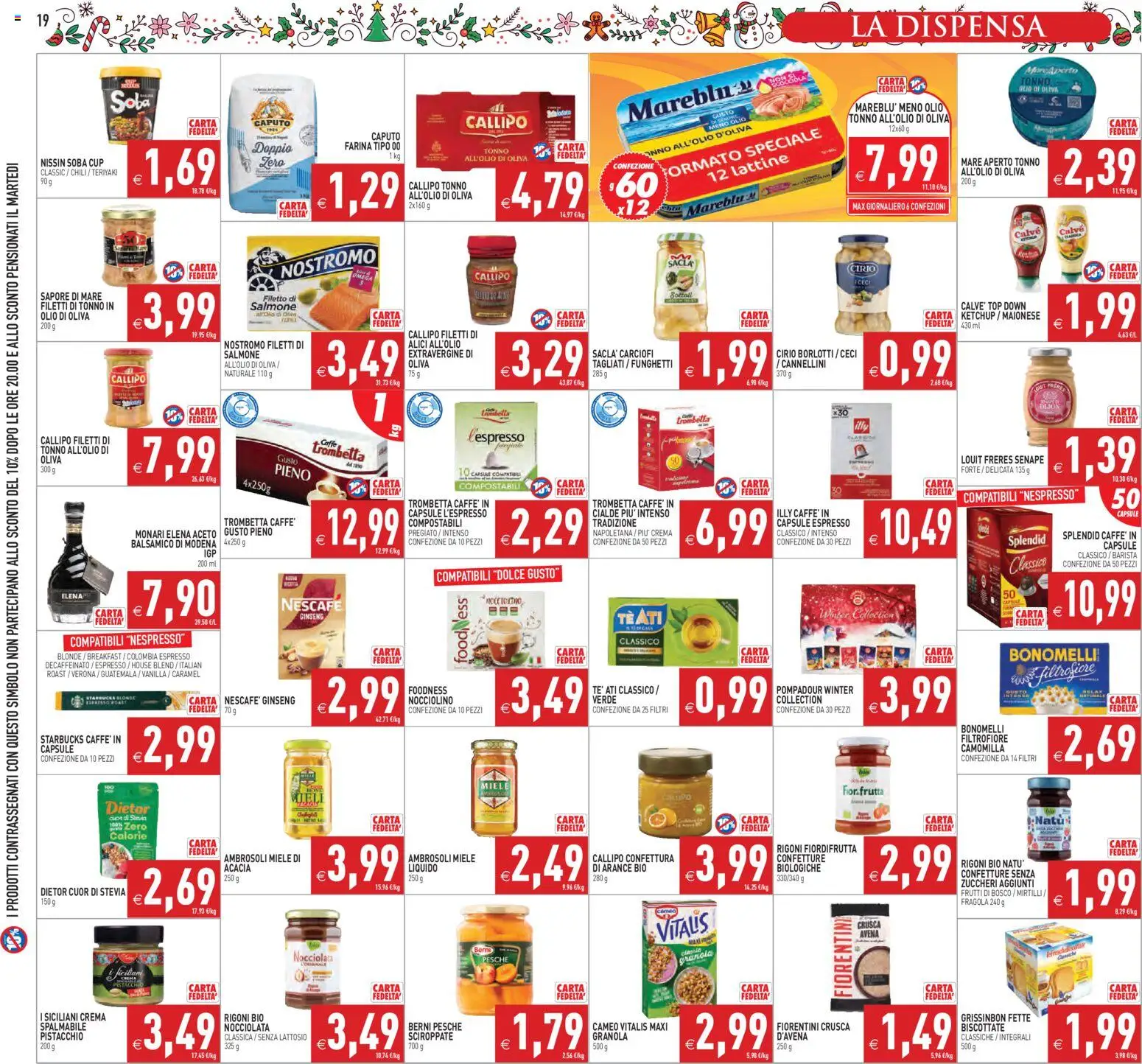 Volantino PIM Supermercati del 27.11.2025 | Pagina: 19 | Prodotti: Tè, Frutta, Maionese, Senape