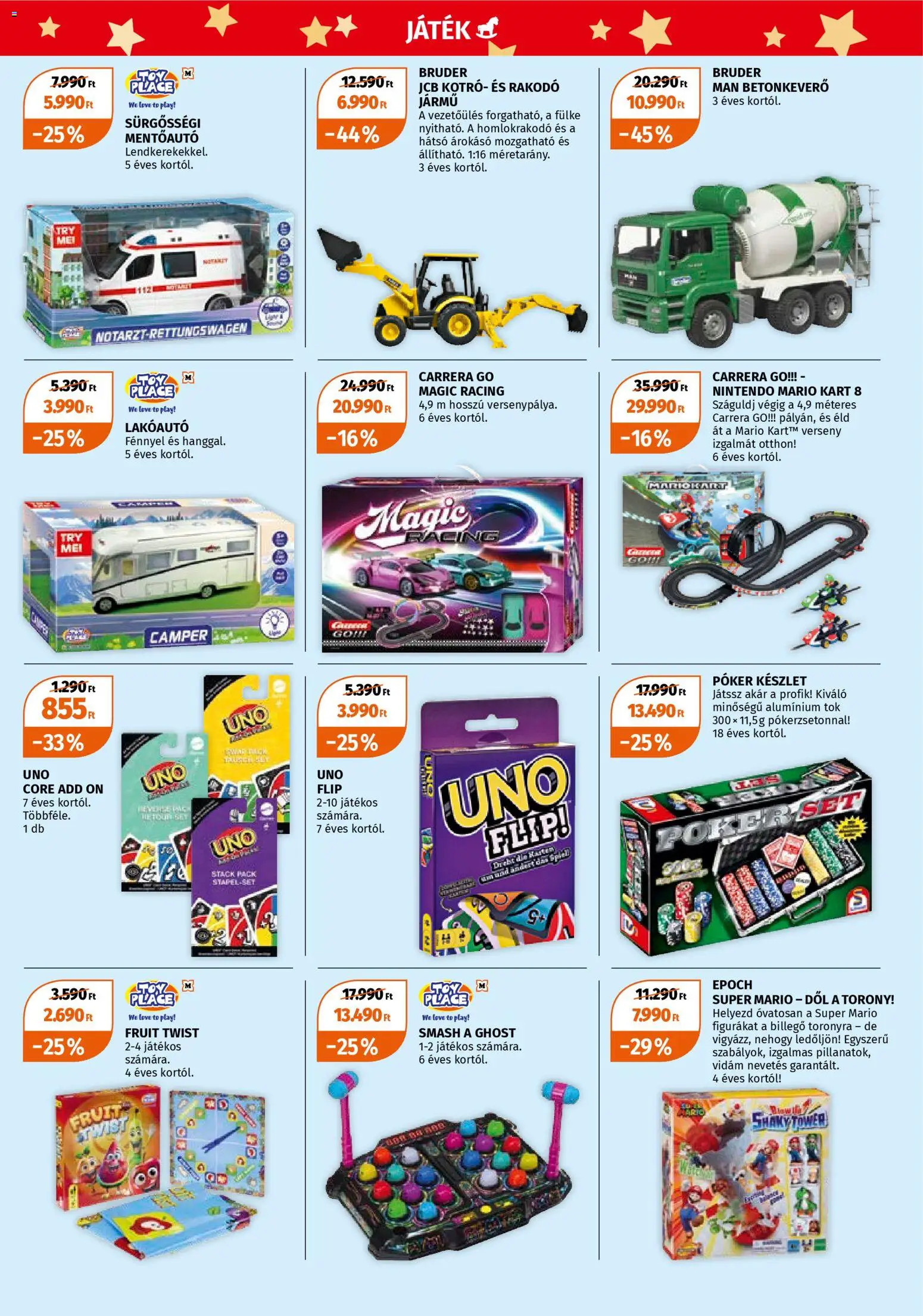 Müller akciós ujság - amely érvényes a következő dátumtól: 01.12.2025 | Oldal: 5 | Termékek: Játék, Tök, Betonkeverő
