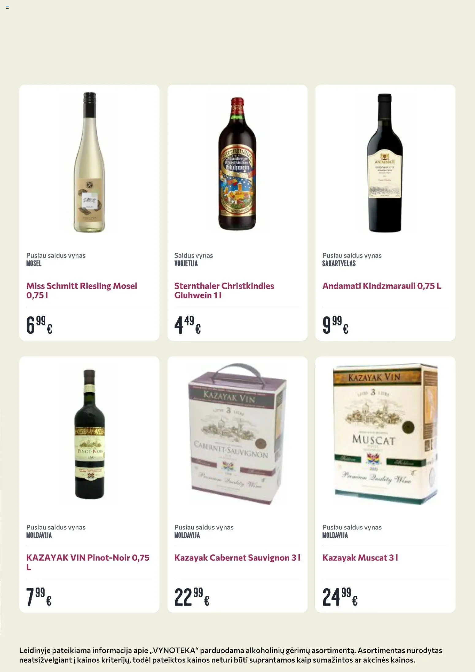 VYNOTEKA akcijos nuo 29.12.2025 | Puslapis: 22 | Prekių: Vynas