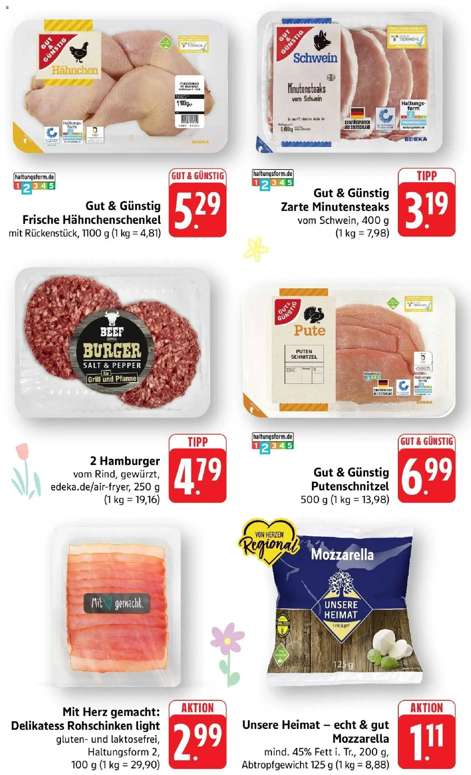 Angebote – gültig ab 30.03.2026 | Seite: 3 | Produkte: Pute, Hahnchen, Mozzarella, Schnitzel