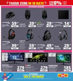 Anteprima del volantino Comet volantino valido a partire dal 09.04.2026 | Pagina: 27 | Prodotti: Monitor, Mouse, Cuffie, Microfono