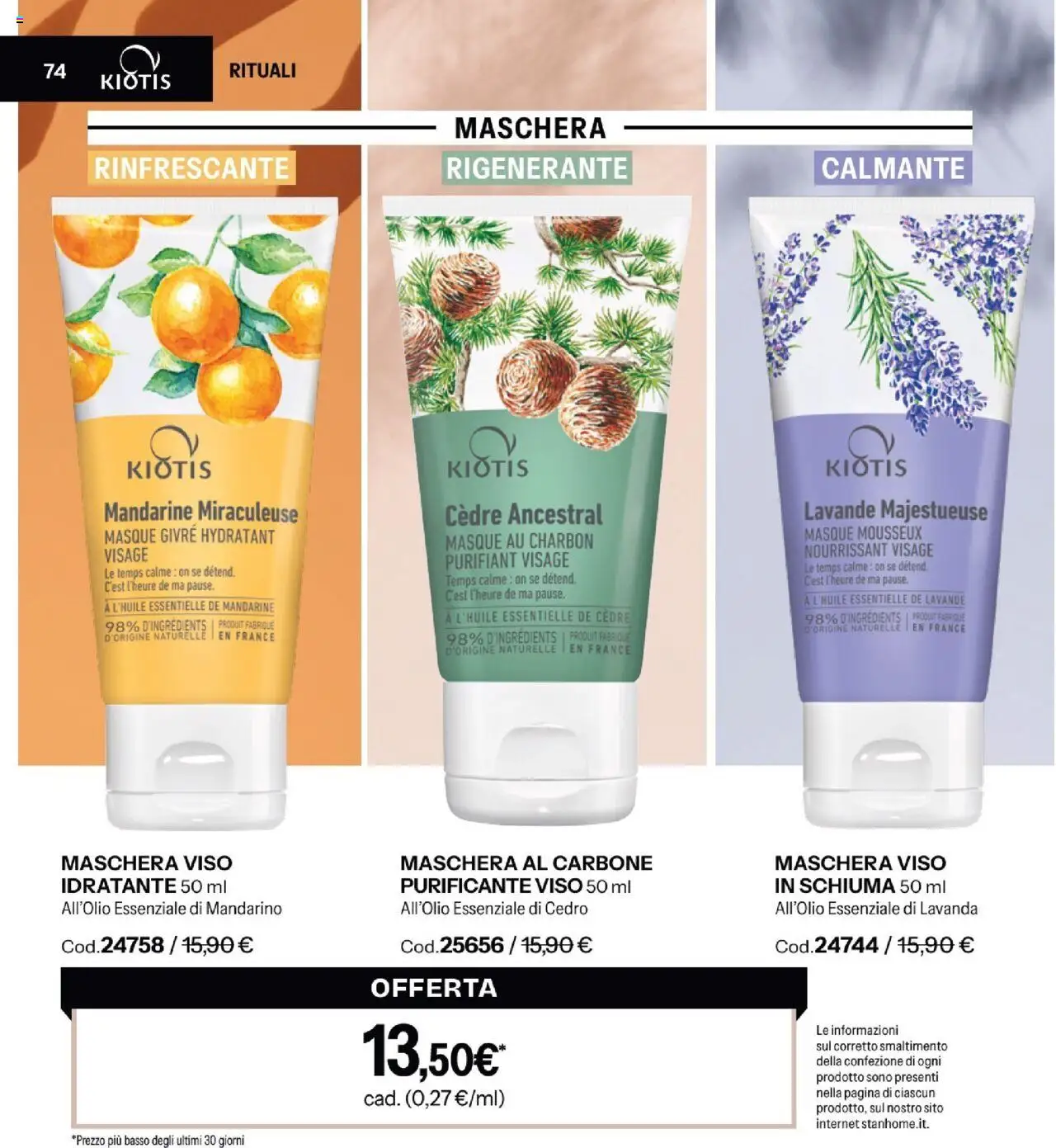 Volantino Stanhome del 30.09.2025 | Pagina: 76 | Prodotti: Maschera, Maschera viso, Lavanda