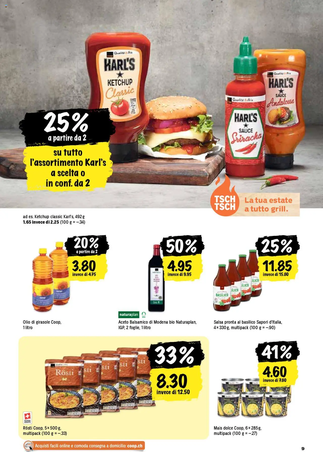 Coop - Una settimana di azioni ab 07.08.2025 | Seite: 9 | Produkte: Balsamico, Ketchup