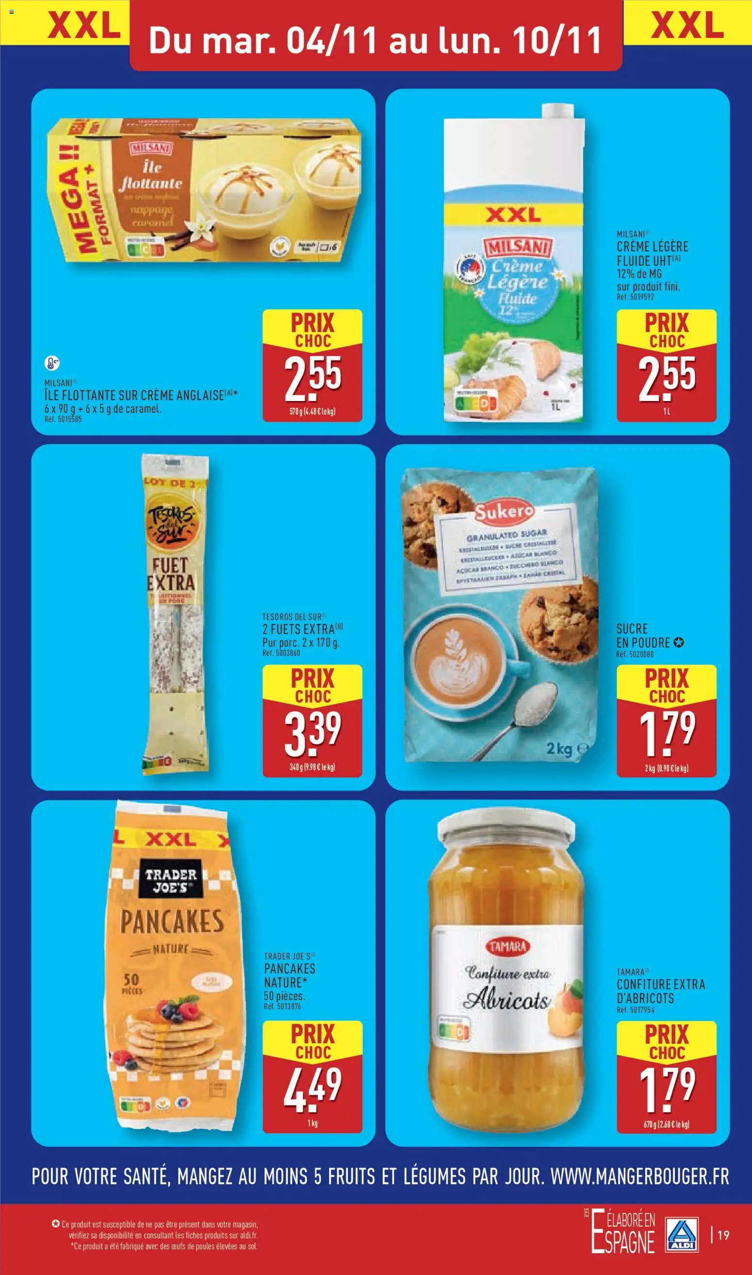 {H1} | Page: 22 | Produits: Poudre, Abricots, Œufs, Crème