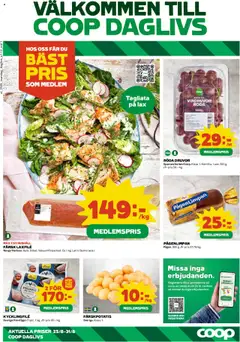 Coop Daglivs - erbjudanden - Förhandsvisning av reklamblad från butik Coop Daglivs aktuell från 25.08.2025