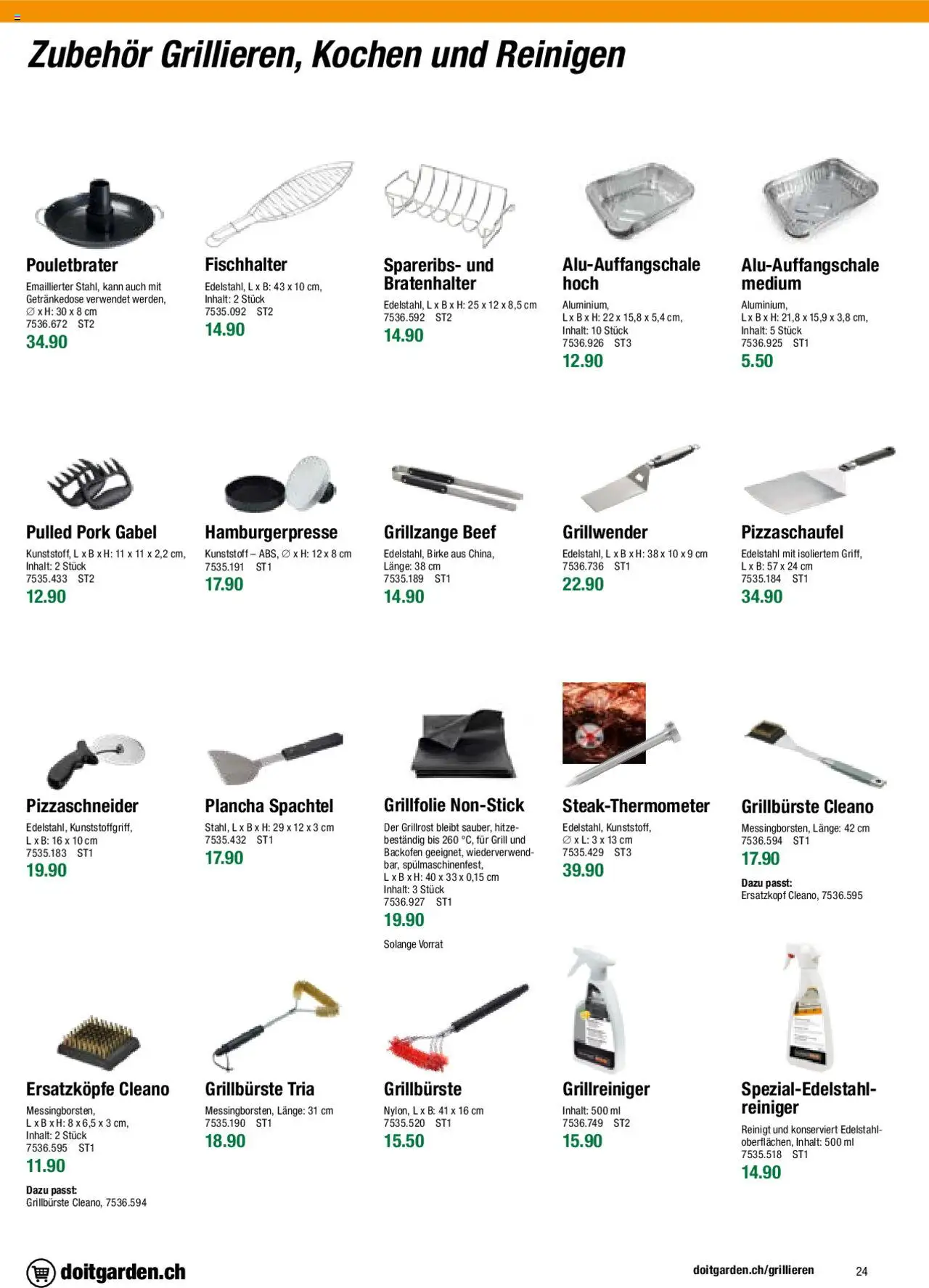 DO IT+GARDEN MIGROS Aktionen Grill  ab 26.02.2024 | Seite: 24 | Produkte: Backofen, Grill