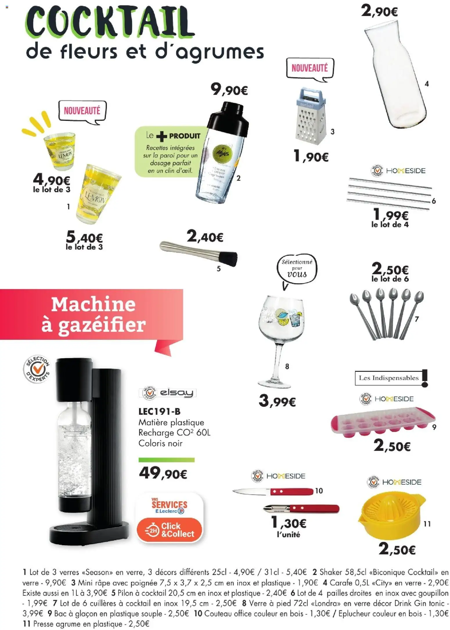 {H1} | Page: 16 | Produits: Cuillères, Couteau, Gin