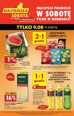 Pogląd oferty "Biedronka gazetka - Najtańsza sobota" - ważna od 09.08.2025