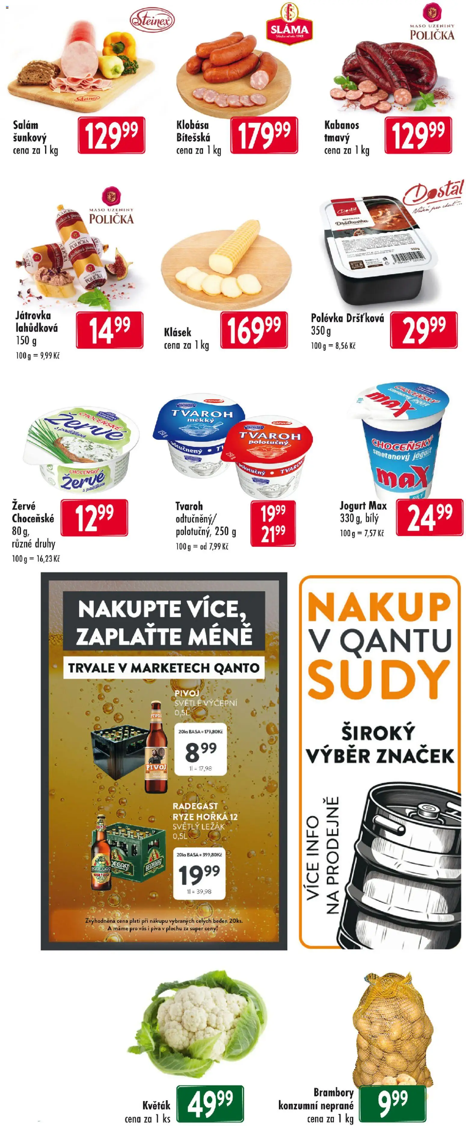 Astur & Qanto leták od 16.04.2026 | Strana: 3 | Produkty: Jogurt, Rýže, Klobása, Maso