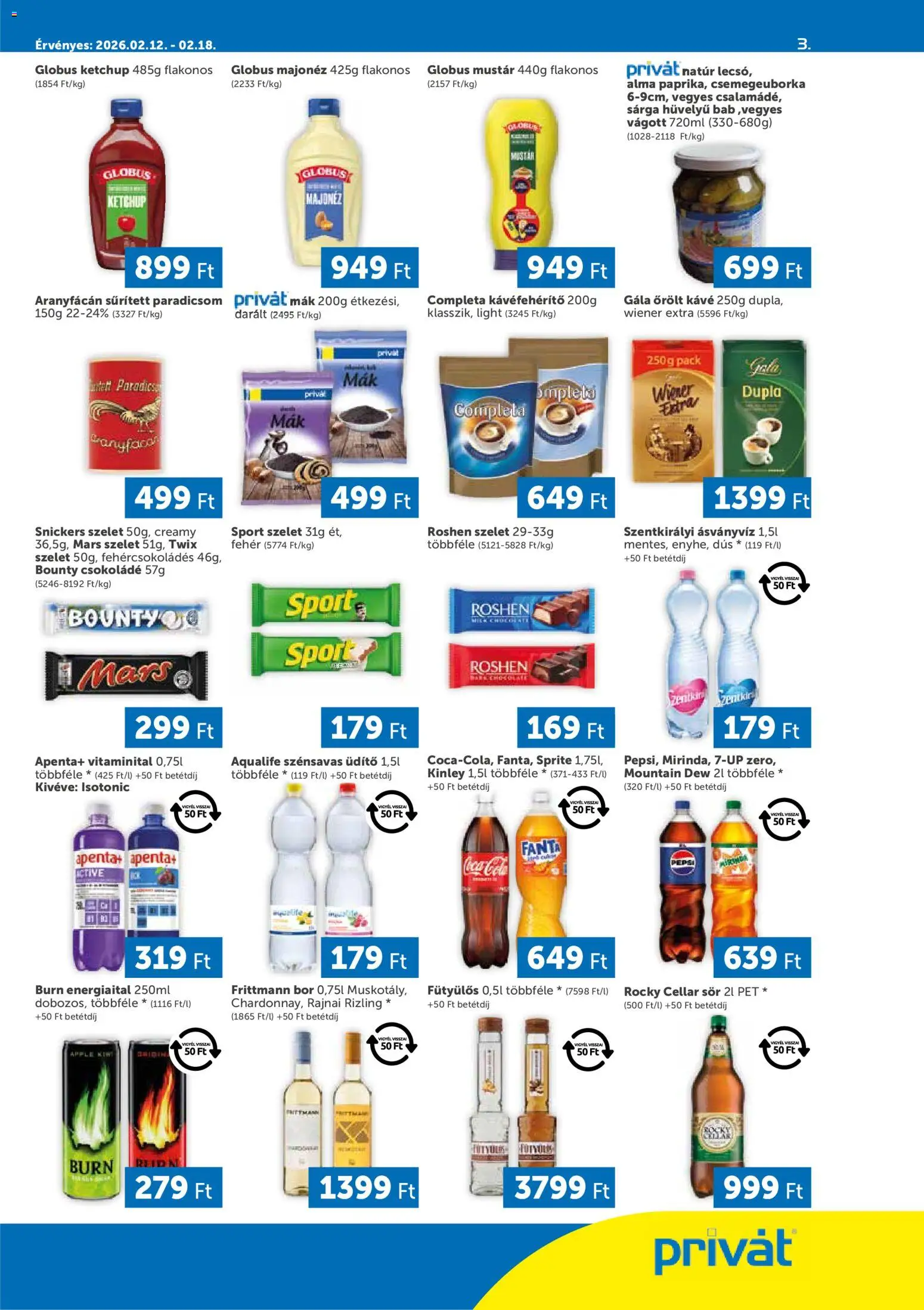 PRIVÁT akciós ujság - amely érvényes a következő dátumtól: 12.02.2026 | Oldal: 3