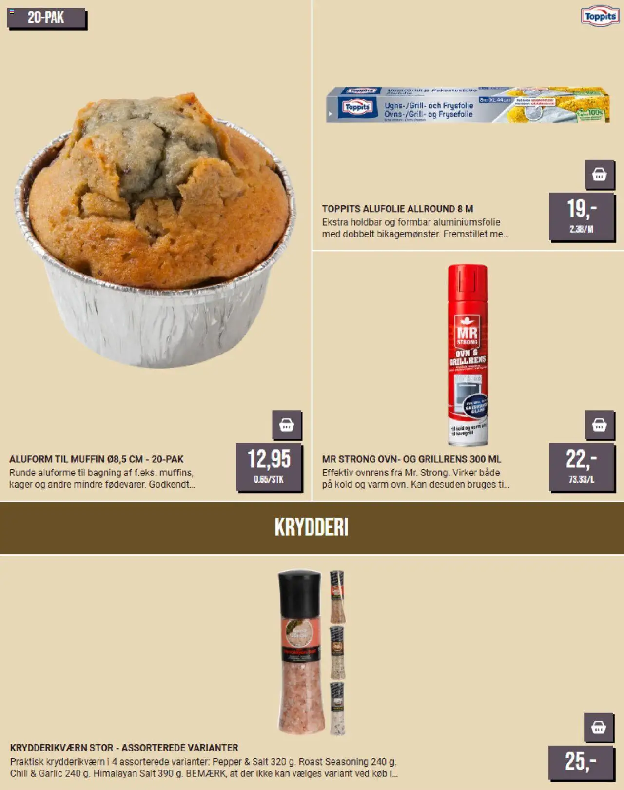 Harald Nyborg tilbudsavis – gyldig fra 01.01.2026 | Side: 19 | Produkter: Salt, Kager, Ovn