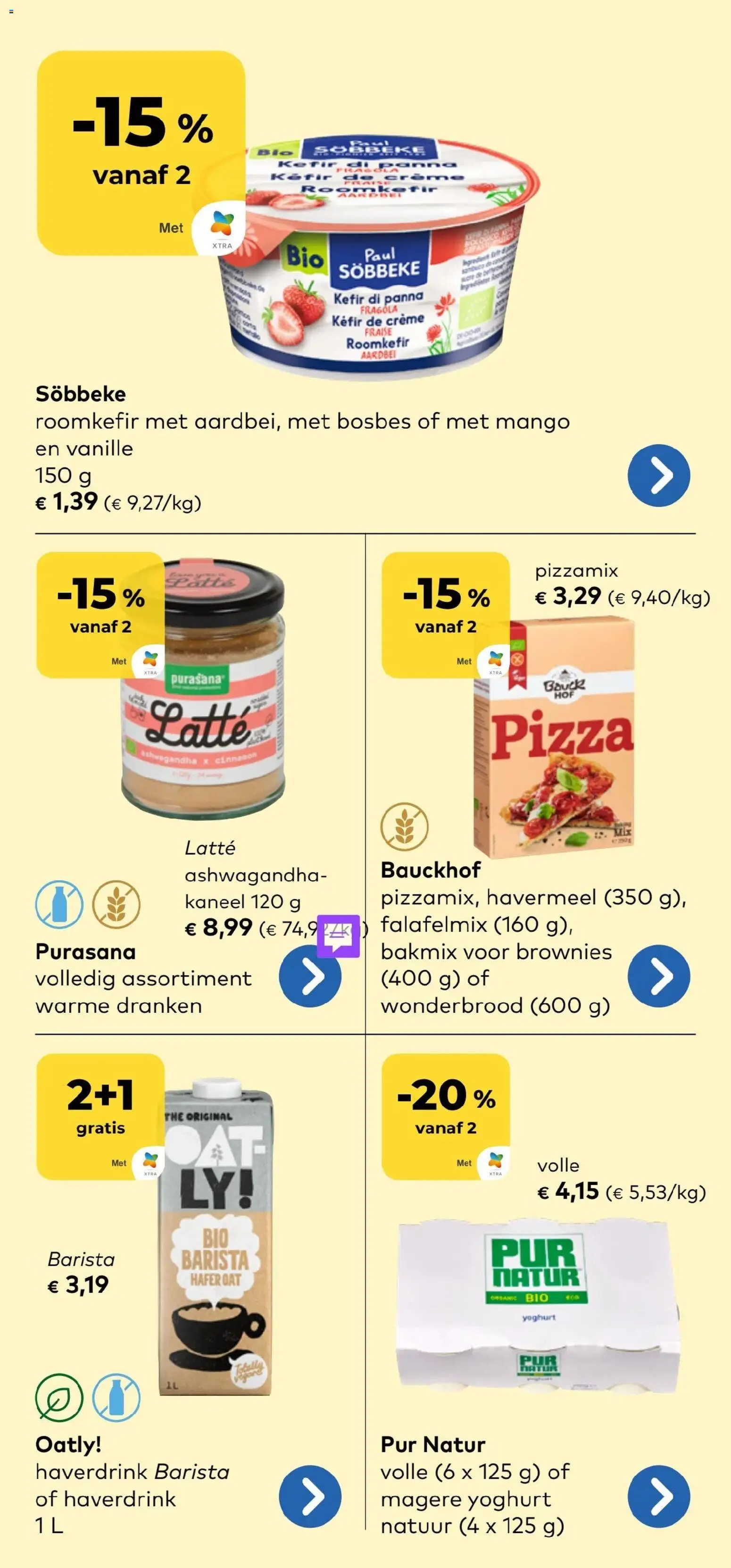 {H1} | Pagina: 13 | Producten: Pizza, Kaneel, Brownies, Crème