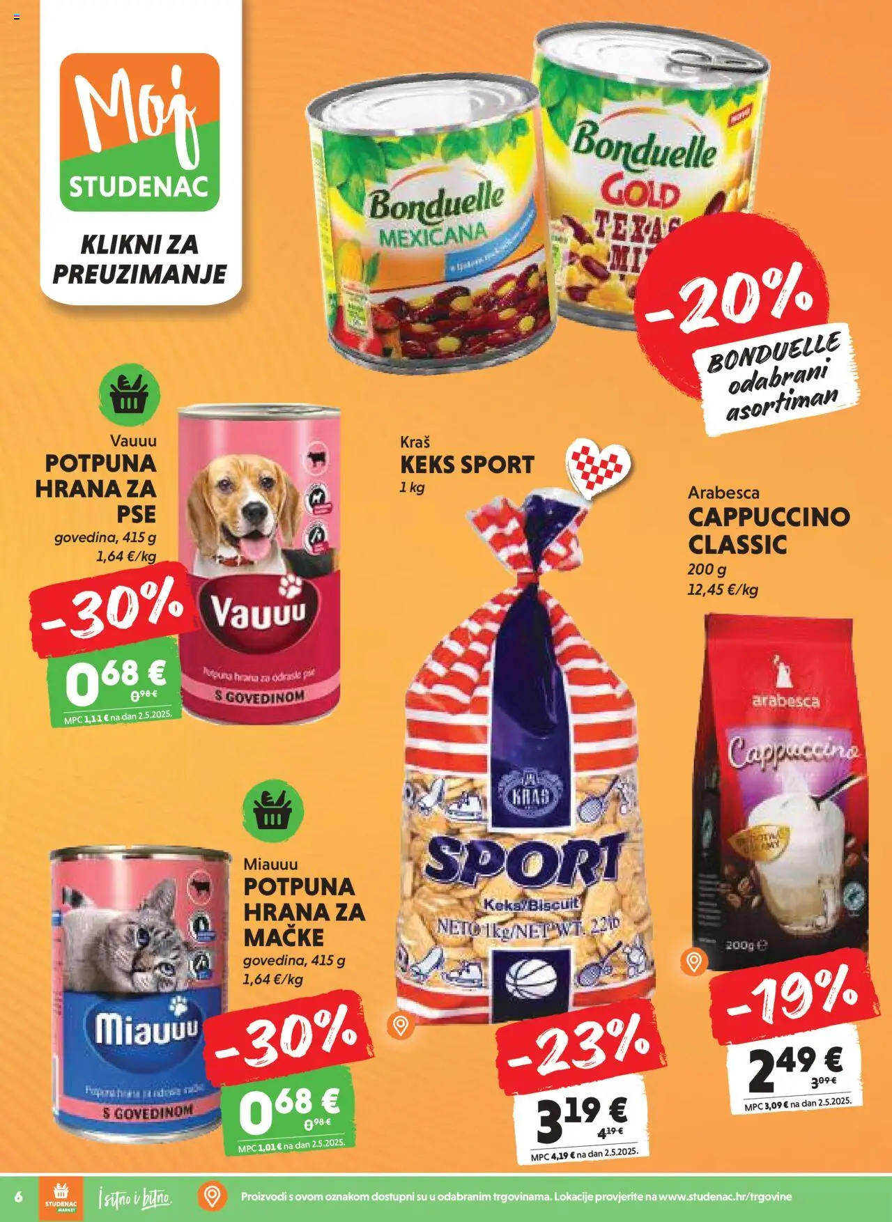 Studenac katalog | vrijedi od 10.09.2025 | Stranica: 6 | Proizvodi: Arabesca, Keks, Cappuccino