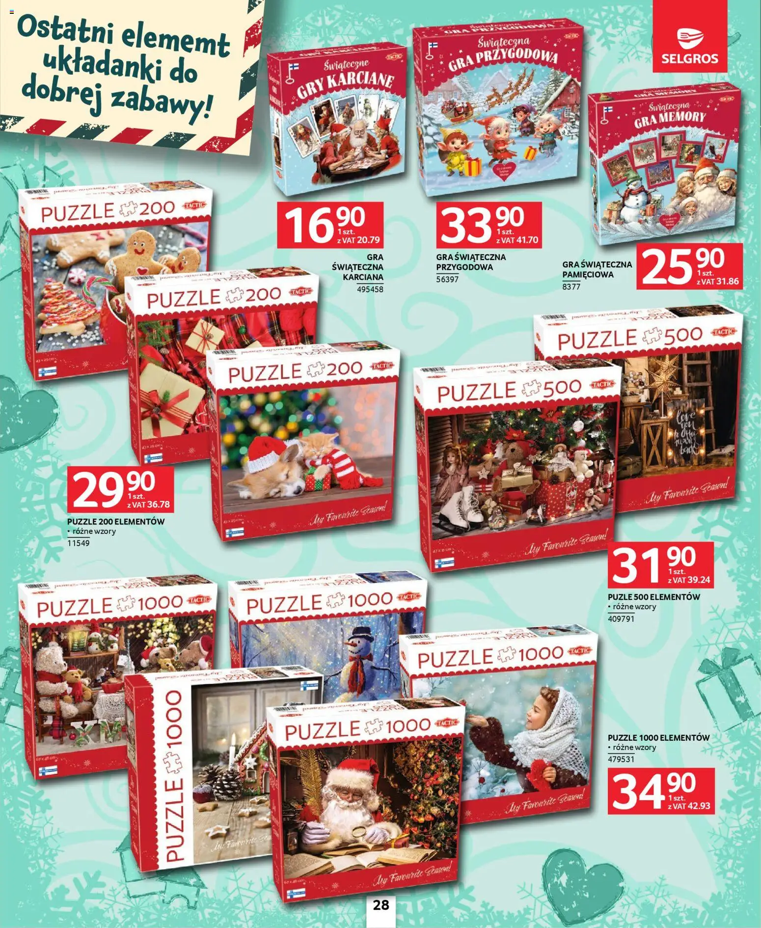 Selgros cash&carry Gazetka - Zabawki od 20.11.2025 | Strona: 28 | Produkty: Gra, Gry