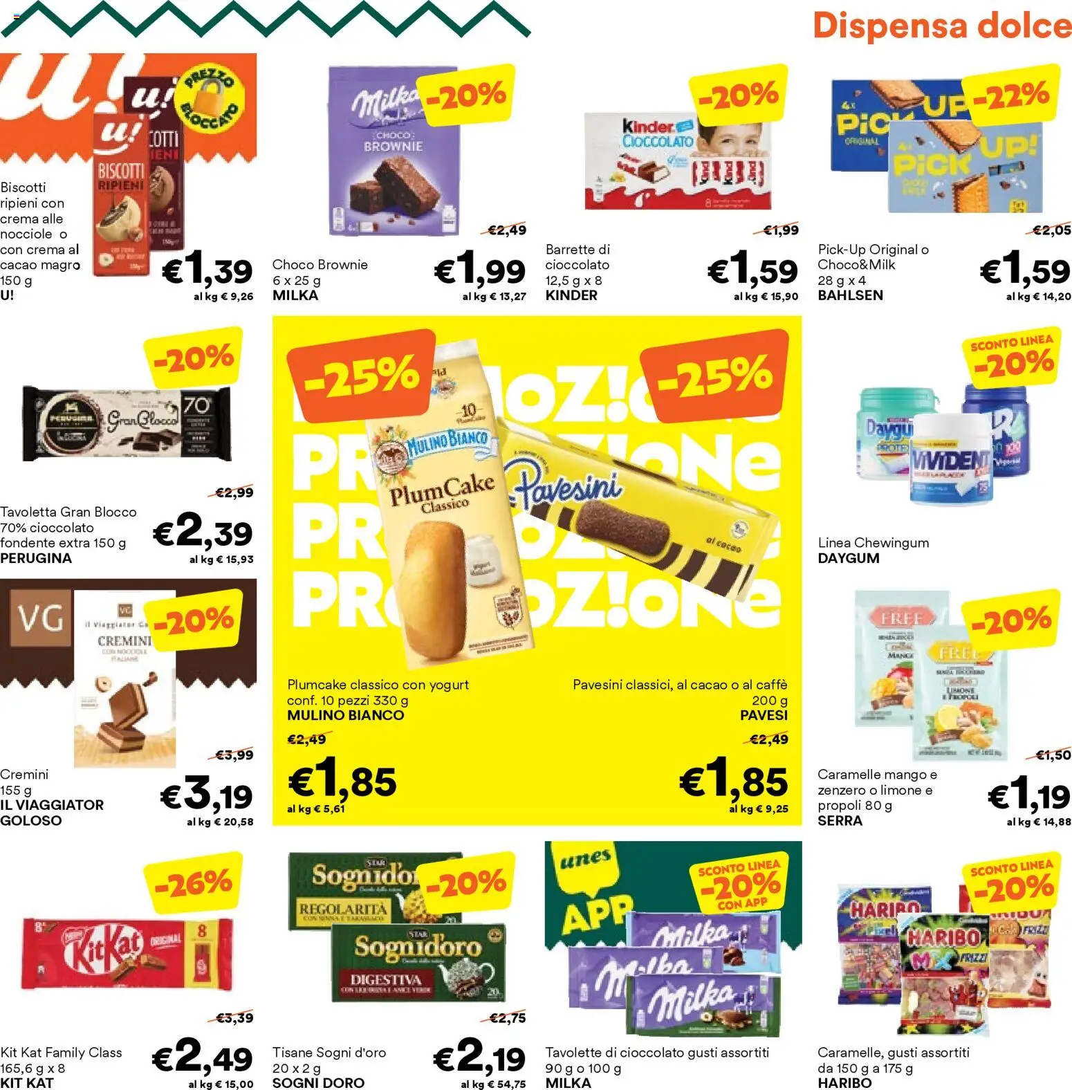 Volantino Unes del 26.02.2026 | Pagina: 11 | Prodotti: Crema, Yogurt, Caffè, Biscotti