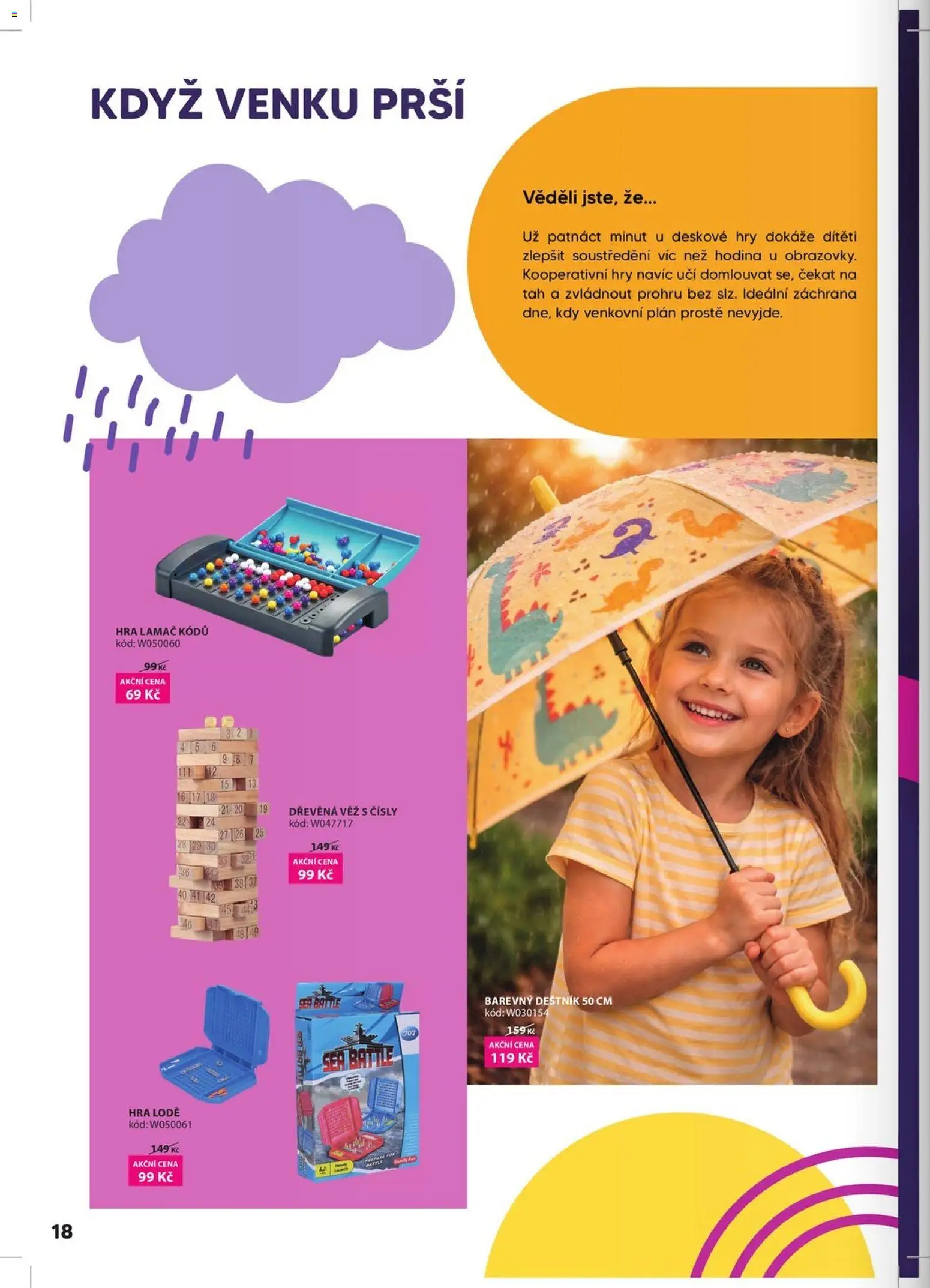 Wiky katalog od 01.04.2026 | Strana: 18 | Produkty: Deštník, Hra, Deskové hry