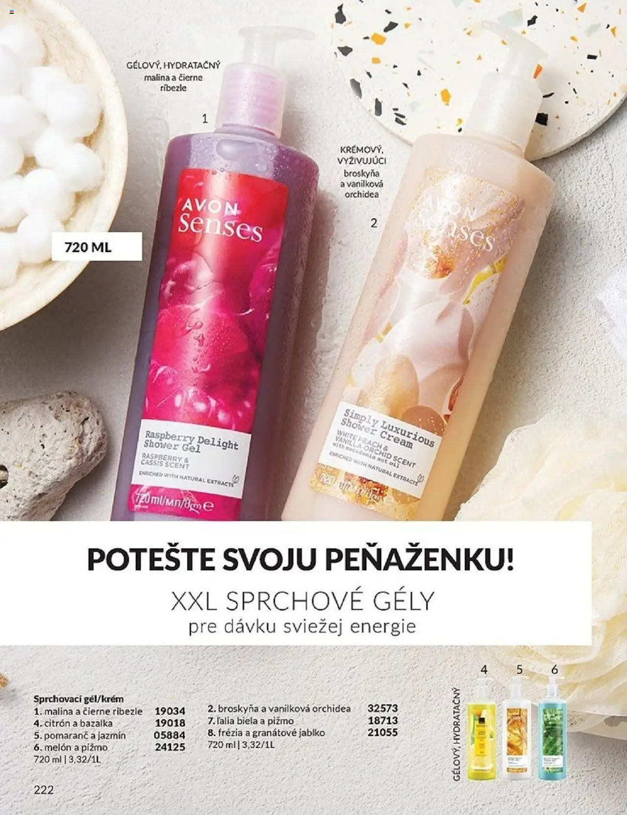 Nové Avon akcie – leták je platný od 01.10.2025 | Strana: 222 | Produkty: Ríbezle, Melón, Orchidea