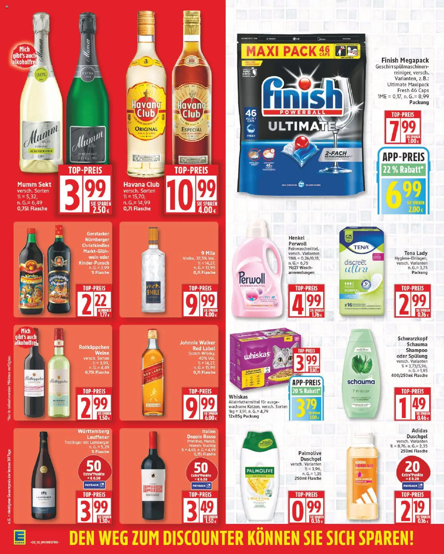 Edeka Prospekt 	 – gültig ab 12.01.2026 | Seite: 18 | Produkte: Bosch, Mumm sekt, Serum, Wein