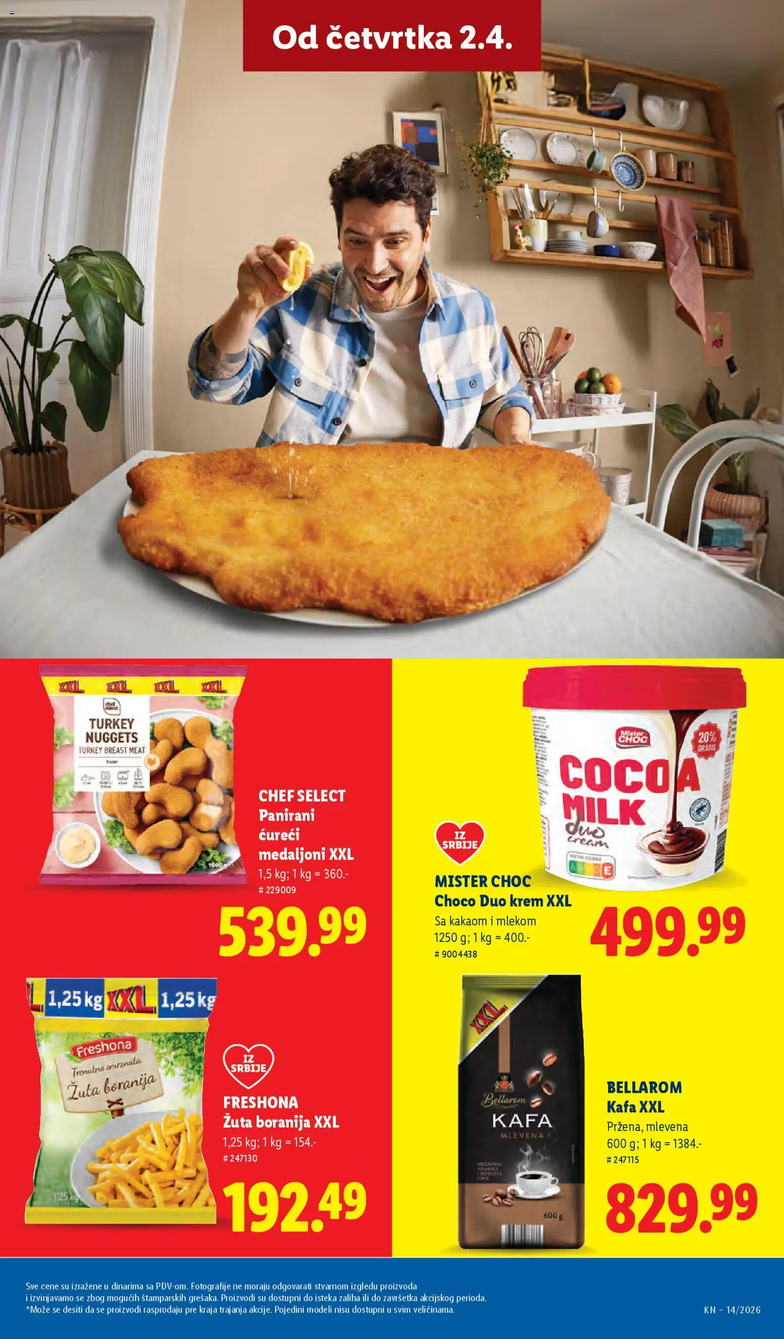 Lidl katalog - važi od 02.04.2026 | Strana: 49 | Proizvode: Boranija, Chicken nuggets, Kafa