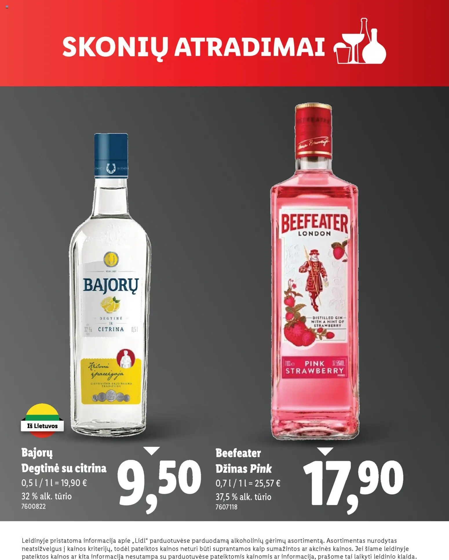 LIDL akcijos nuo 24.03.2026 | Puslapis: 9 | Prekių: Degtinė, Džinas