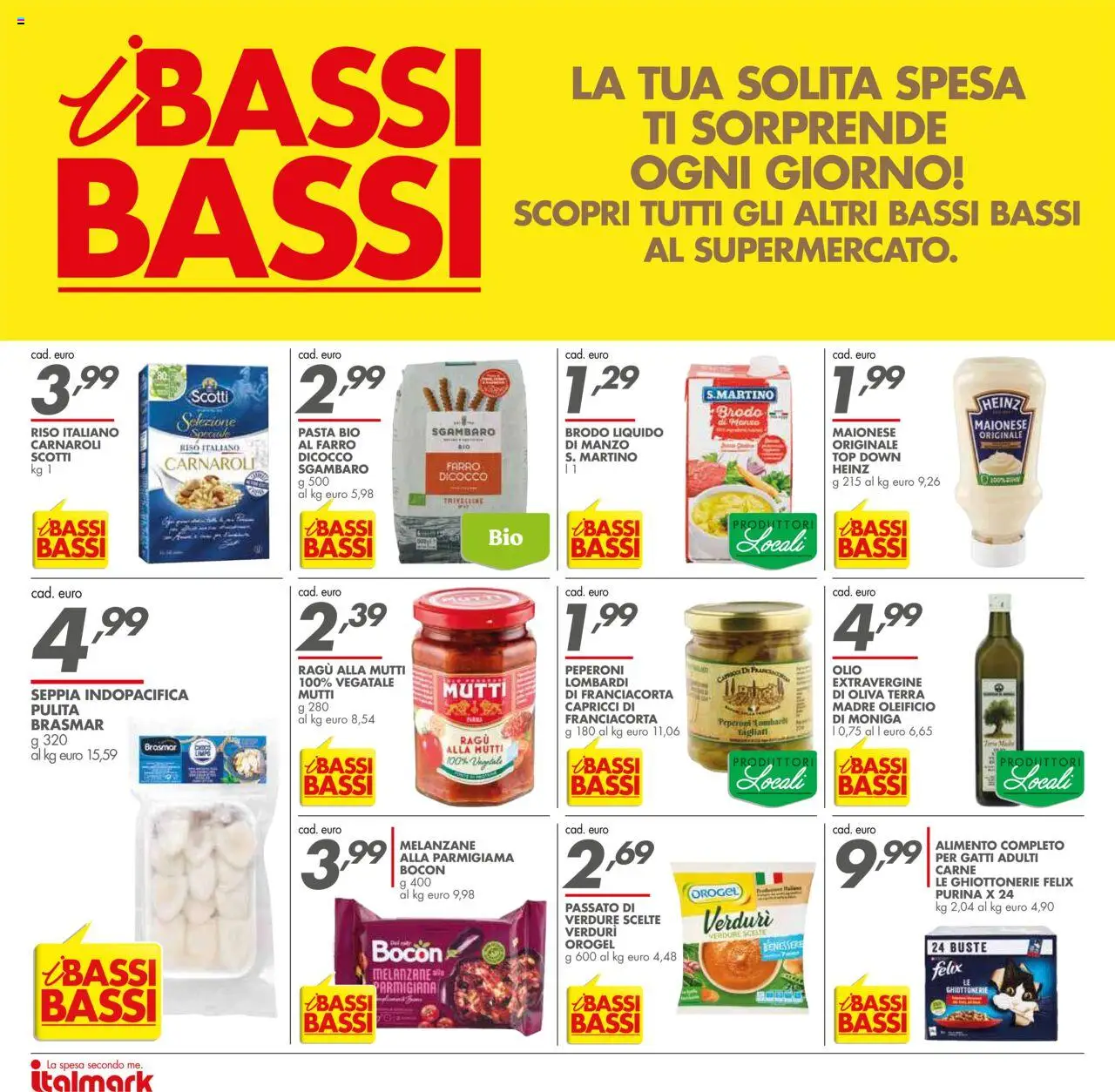Volantino Italmark del 17.09.2025 | Pagina: 28 | Prodotti: Peperoni, Verdure, Maionese, Pasta