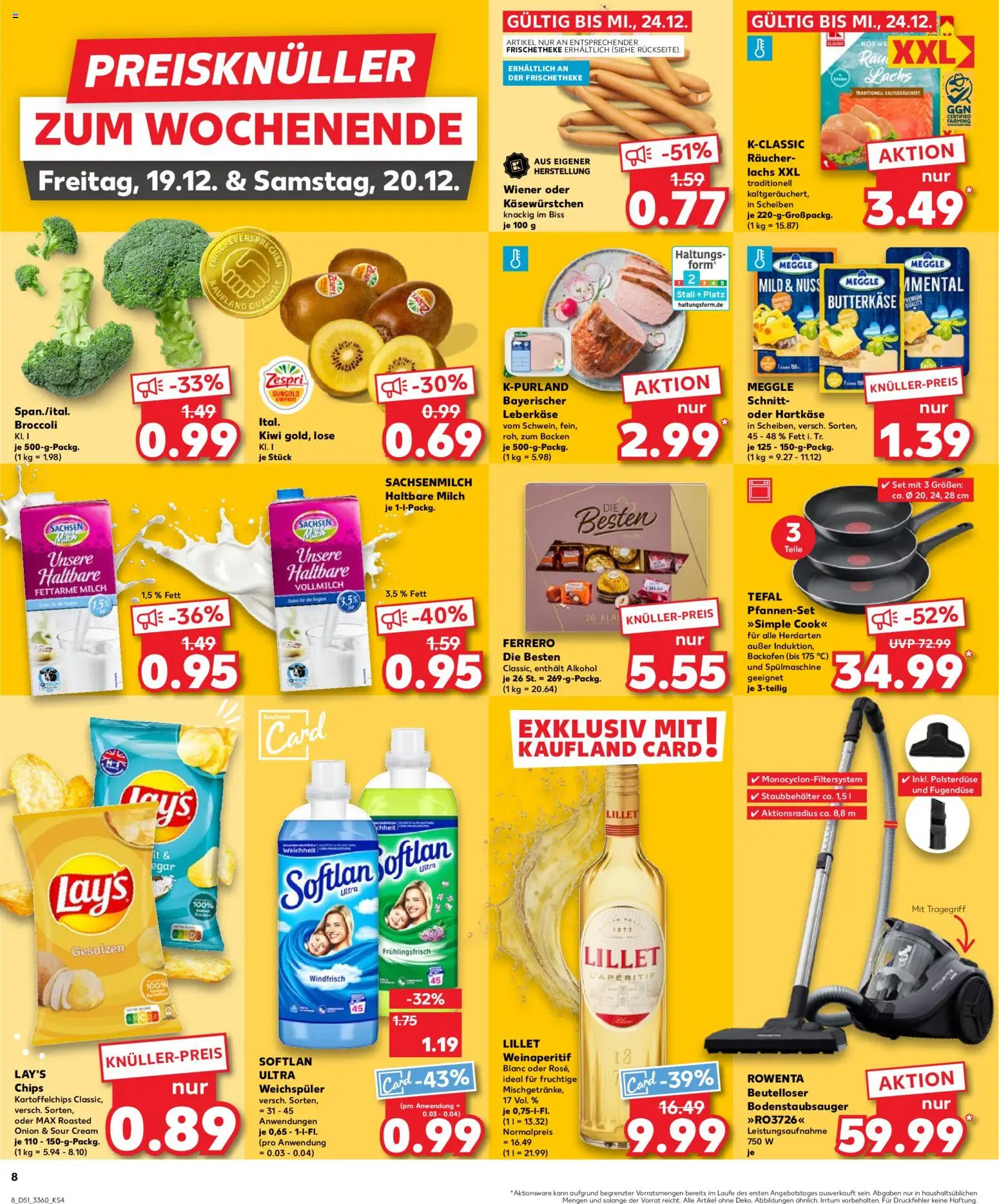 Kaufland prospekt Potsdam	 – gültig ab 18.12.2025 | Seite: 8 | Produkte: Lillet, Lachs, Backofen, Kiwi