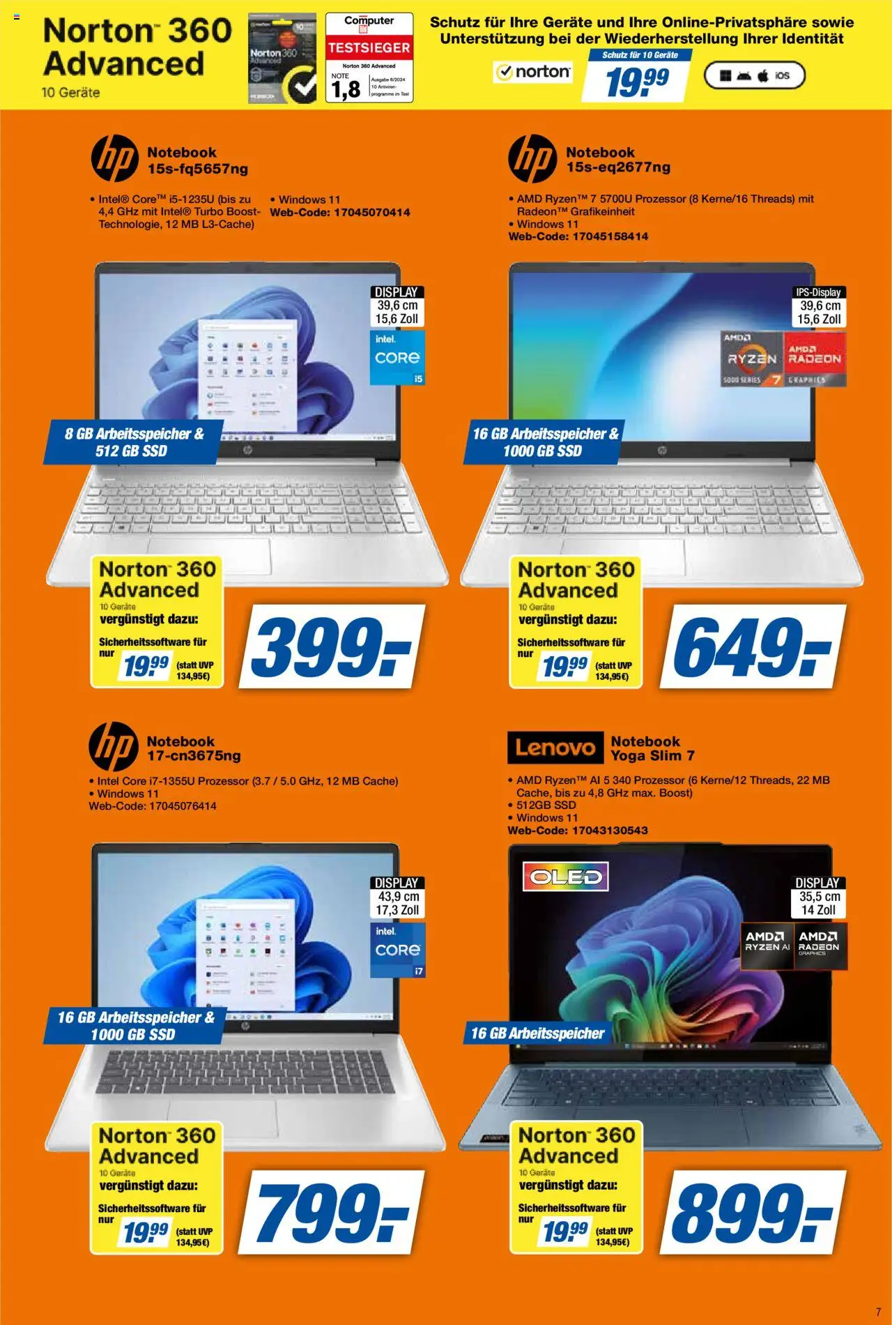 Expert Prospekt 	 - gültig ab dem 18.07.2025 | Seite: 7 | Produkte: Lenovo, Notebook, Computer
