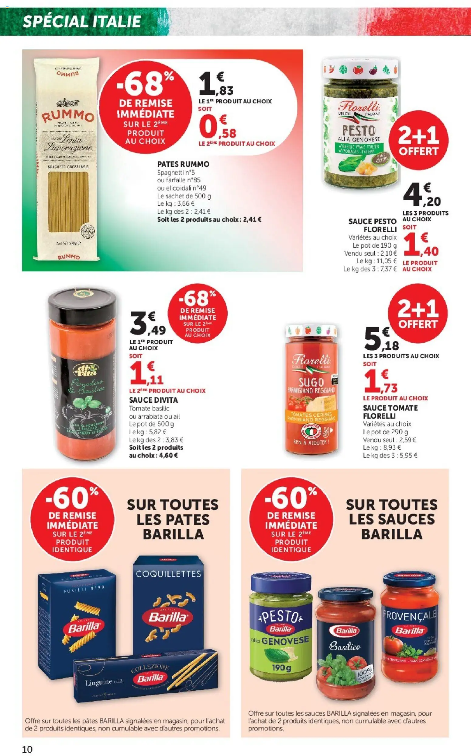 {H1} | Page: 10 | Produits: Cerises, Tomates, Coquillettes, Pâtes