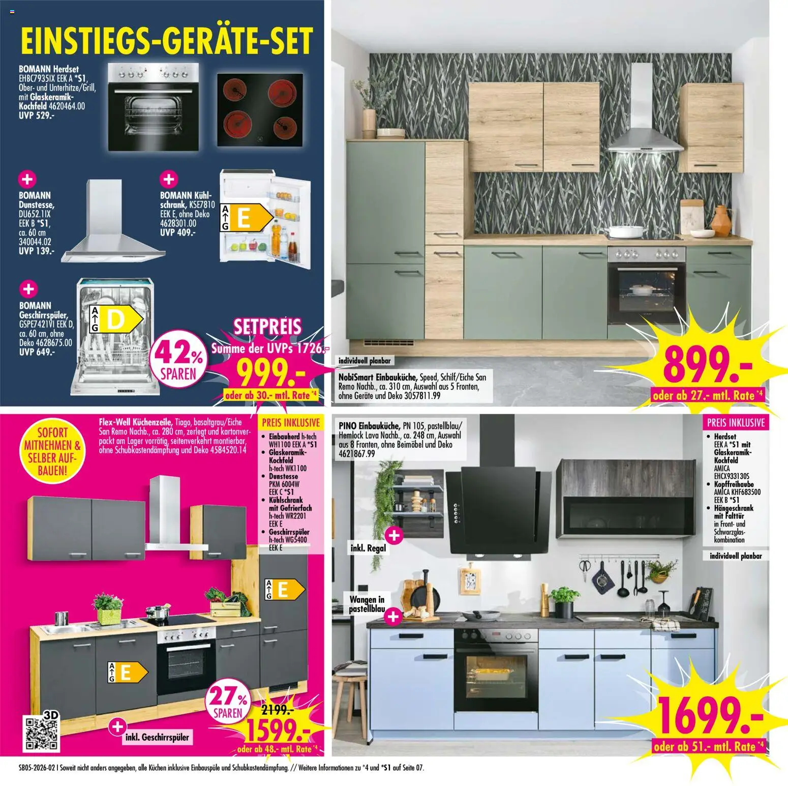 SB Möbel Boss Prospekt Berlin-Mahlsdorf – gültig ab 24.01.2026 | Seite: 2 | Produkte: Geschirrspüler, Regal, Kühlschrank, Kuchen