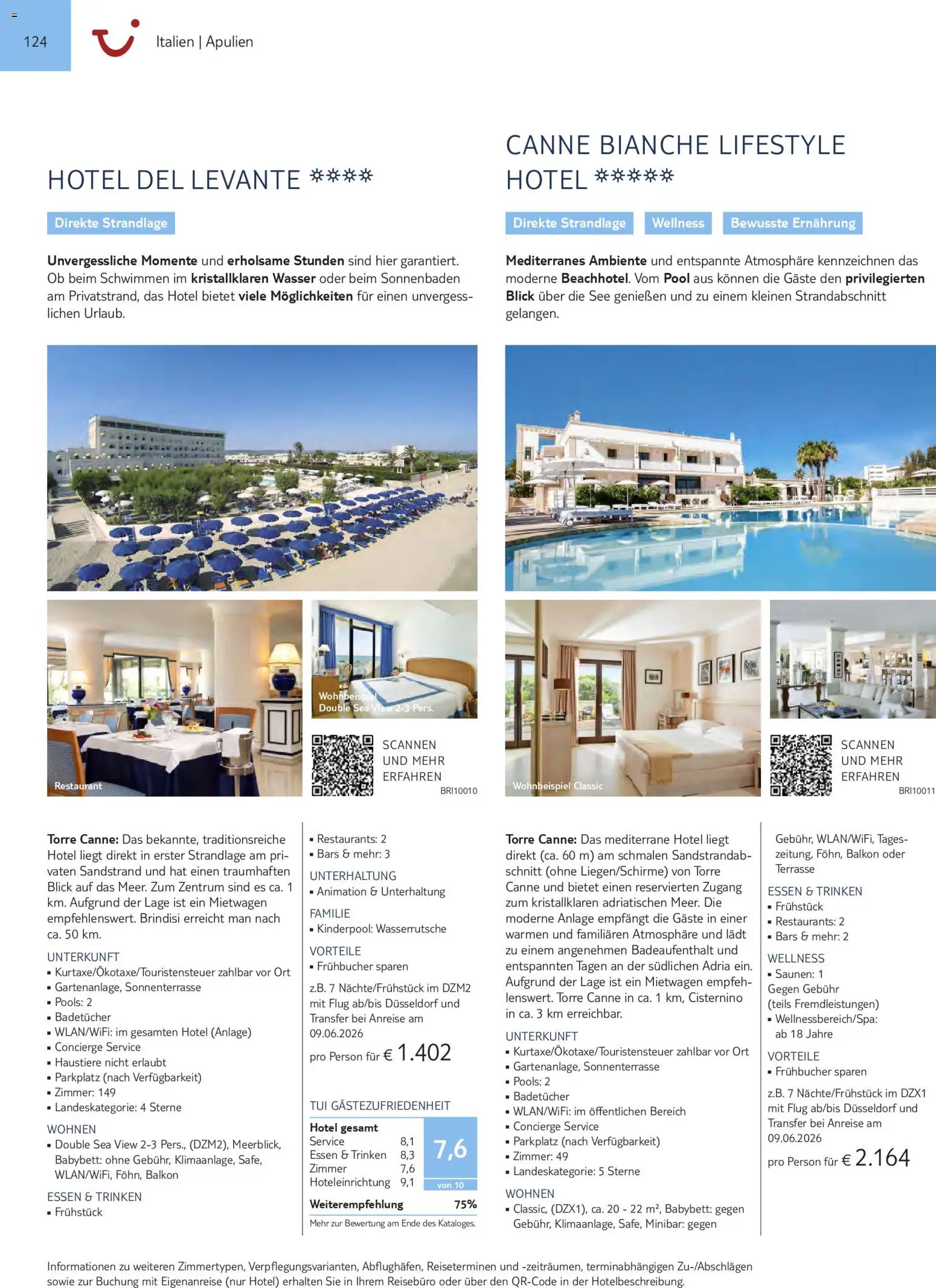 Aida  Südeuropa & Nordafrika 2026/27 – gültig ab 01.01.2026 | Seite: 124 | Produkte: Babybett, Wasser