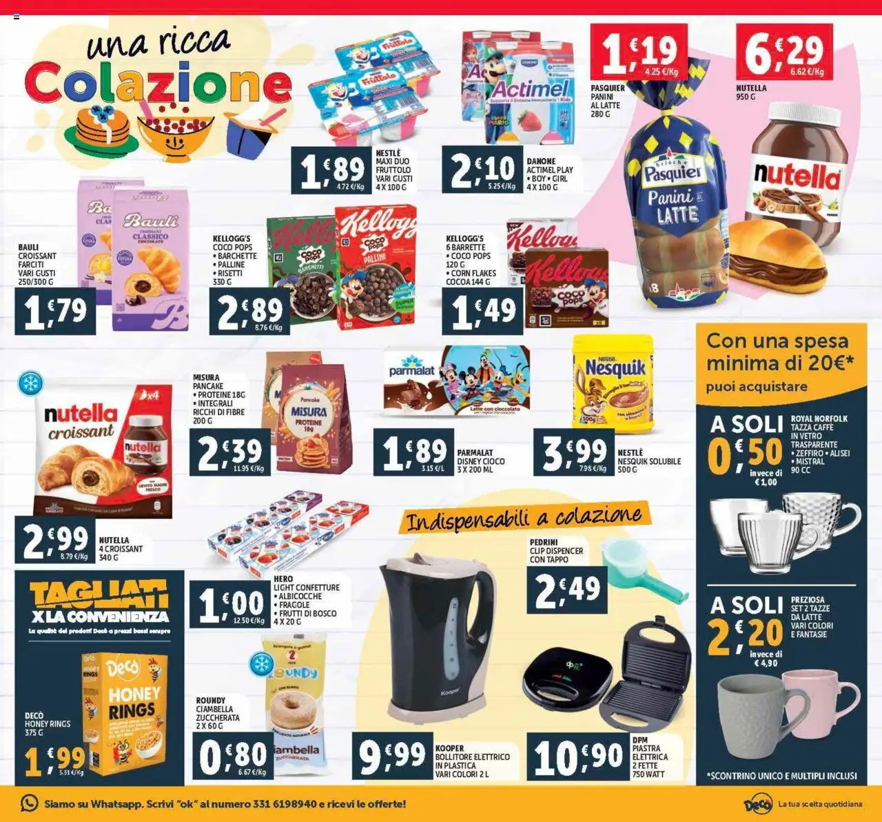 Volantino Decò del 12.09.2025 | Pagina: 15 | Prodotti: Fragole, Latte, Albicocche, Bollitore