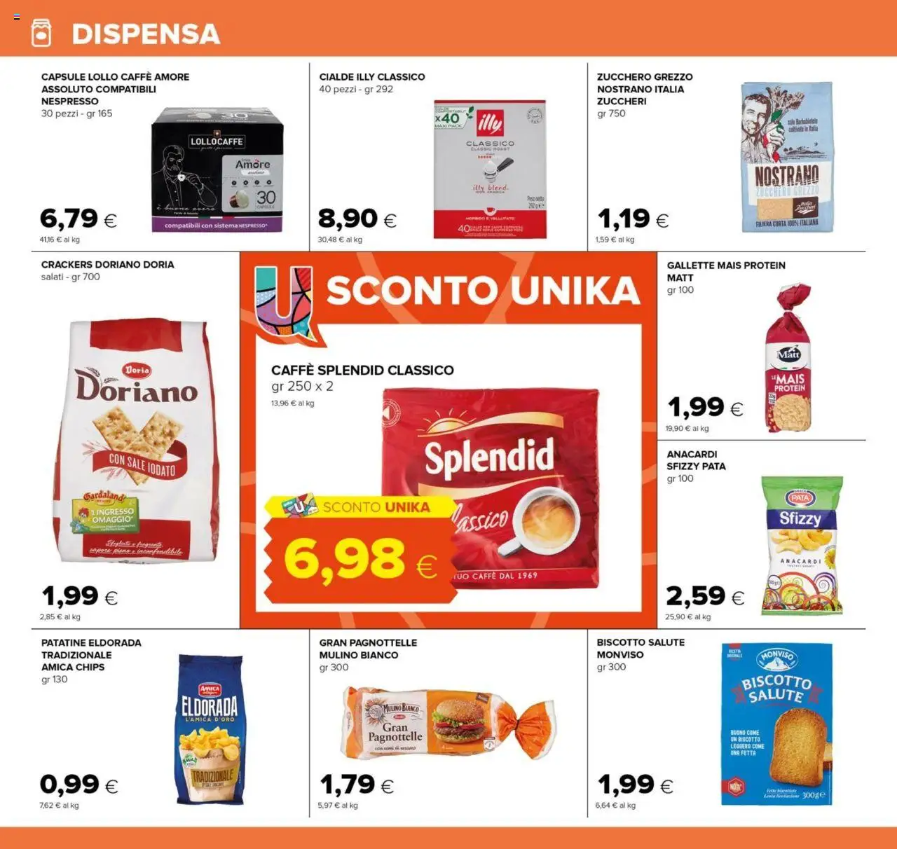 Volantino Oasi del 25.09.2025 | Pagina: 14 | Prodotti: Sale, Zucchero, Crackers, Mais