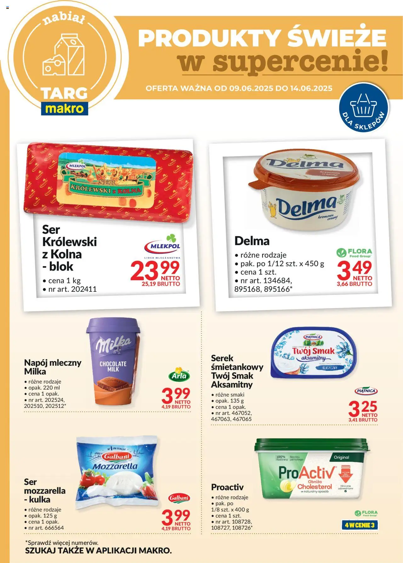 Makro Gazetka - Oferta świeża w super cenach od 09.06.2025 | Strona: 2 | Produkty: Cream cheese, Serek, Milka, Ser