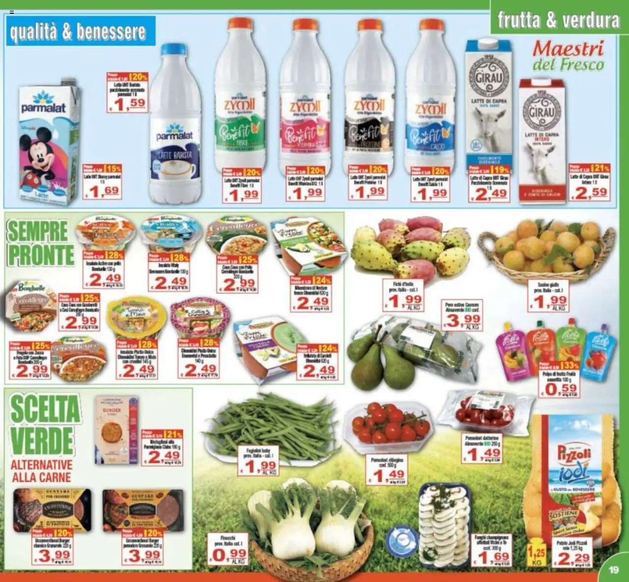 Volantino CTS del 27.08.2025 | Pagina: 19 | Prodotti: Frutta, Latte, Pomodori, Fagiolini