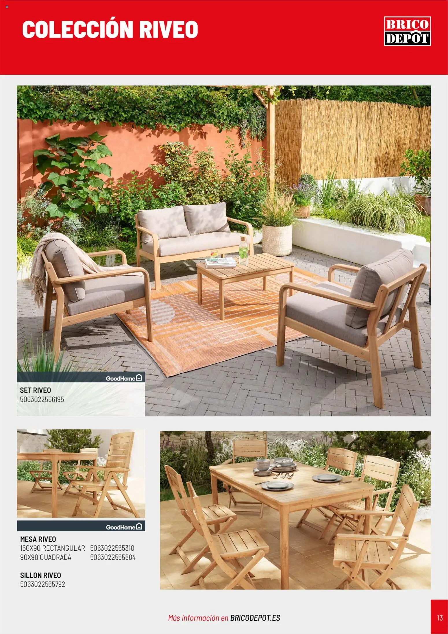 Brico Depôt folleto Jardín 2026 │ válido desde el 02.04.2026 | Página: 13 | Productos: Sillón, Mesa