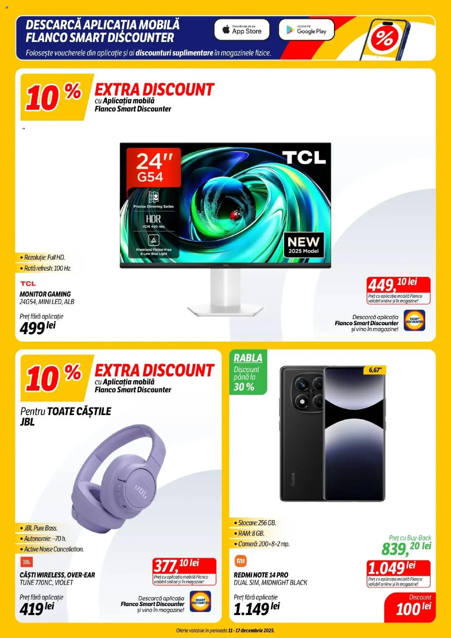 Noul catalog Flanco – valabil de la 11.12.2025 | Pagină: 4 | Produse: Monitor, Căști, Cameră, Rață