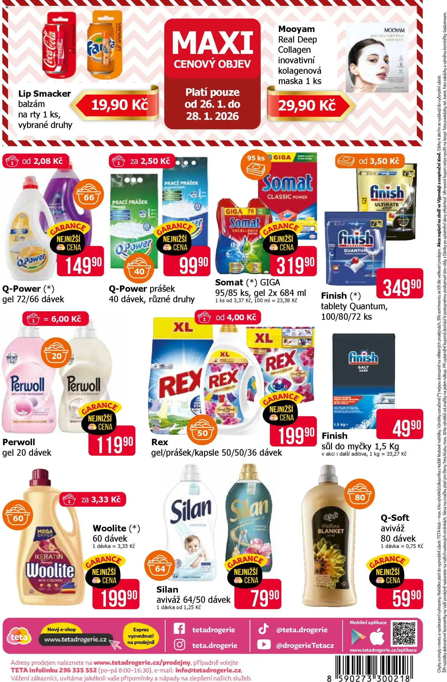 TETA Drogerie leták od 15.01.2026 | Strana: 19 | Produkty: Aviváž, Perwoll, Somat, Cola