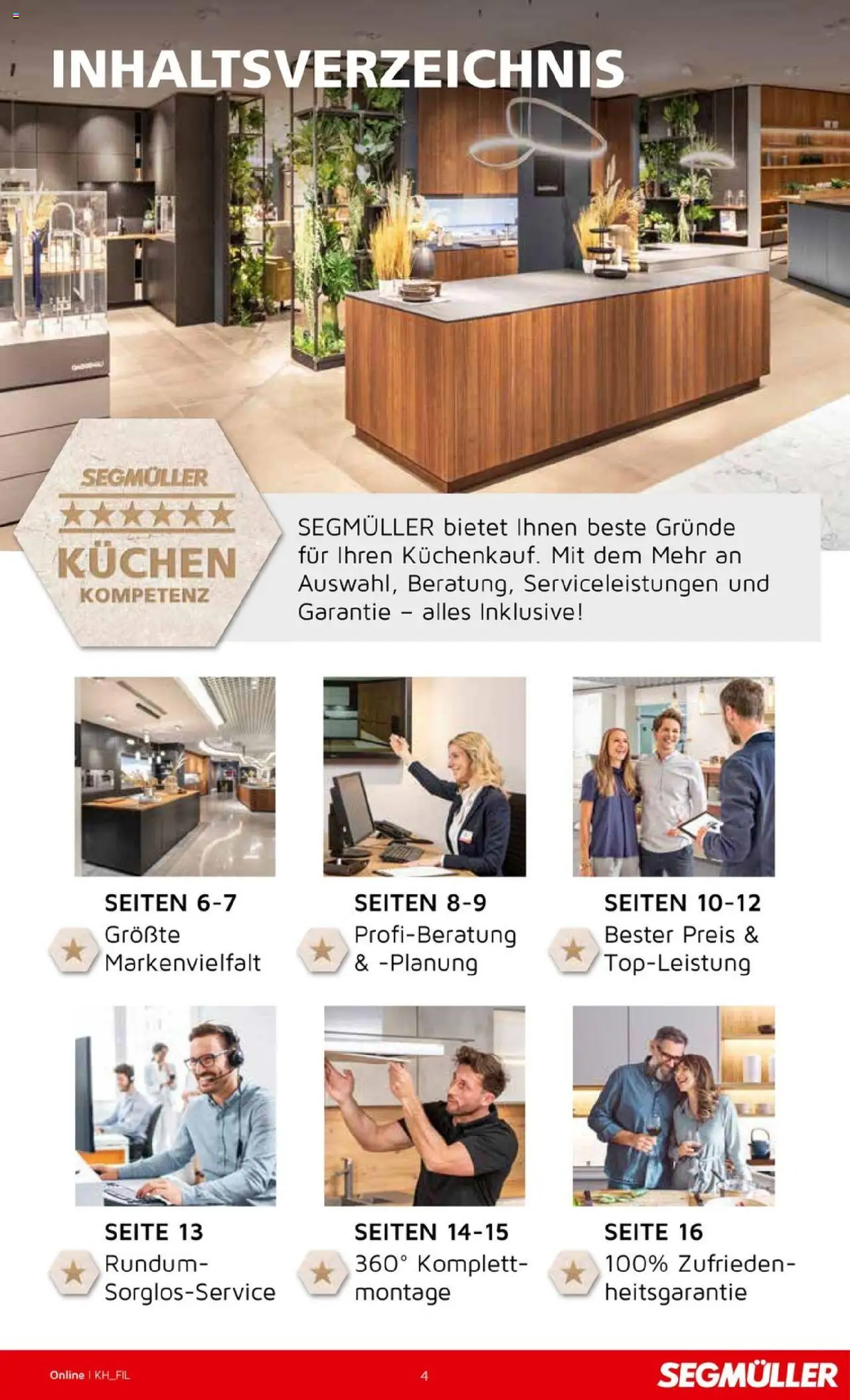 Segmüller Küchenkatalog – gültig ab 16.09.2025 | Seite: 4 | Produkte: Kuchen