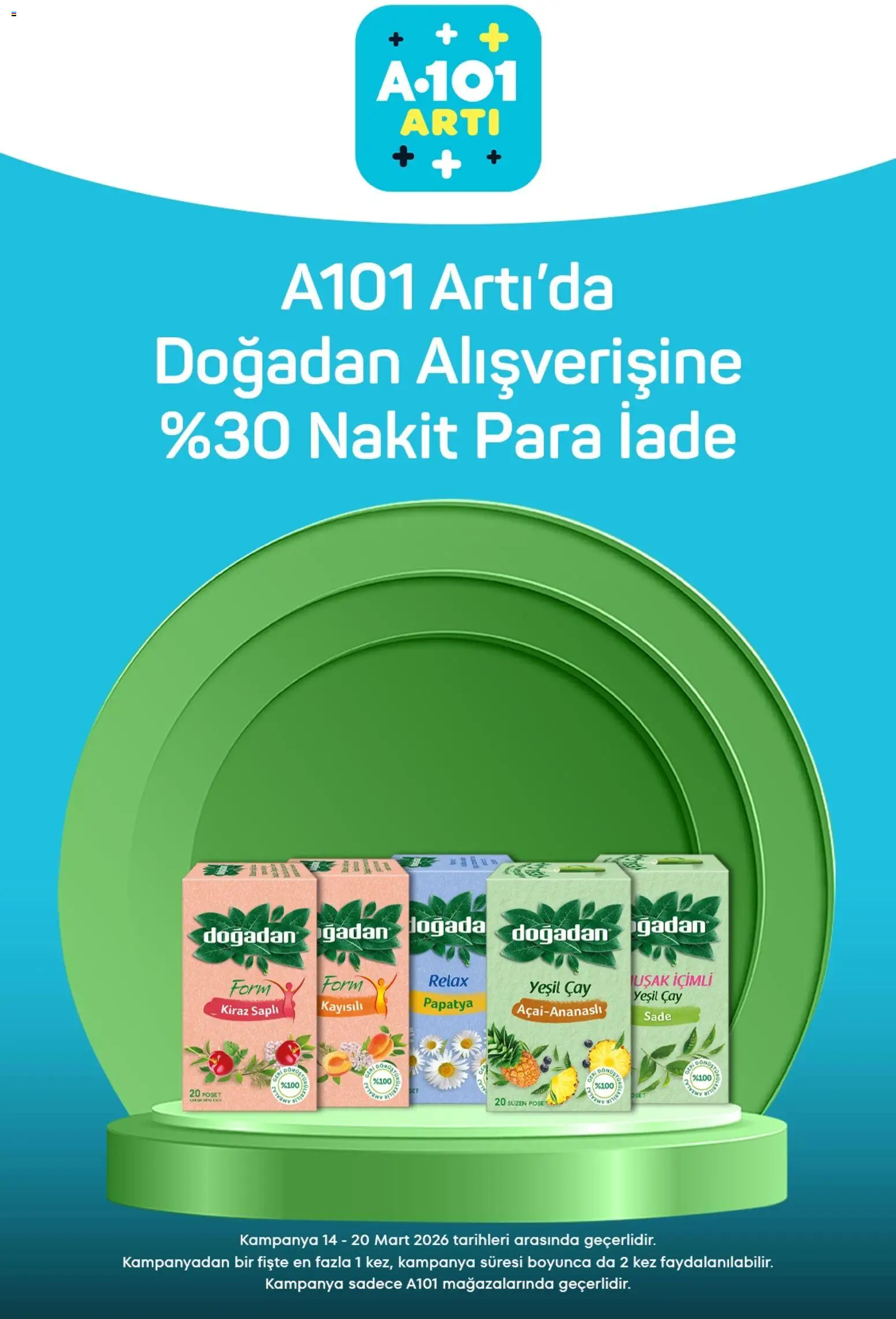 A101 - Arti - 14.03.2026 tarihinden itibaren geçerlidir | Sayfa: 8 | Ürünler: Çay, Kiraz