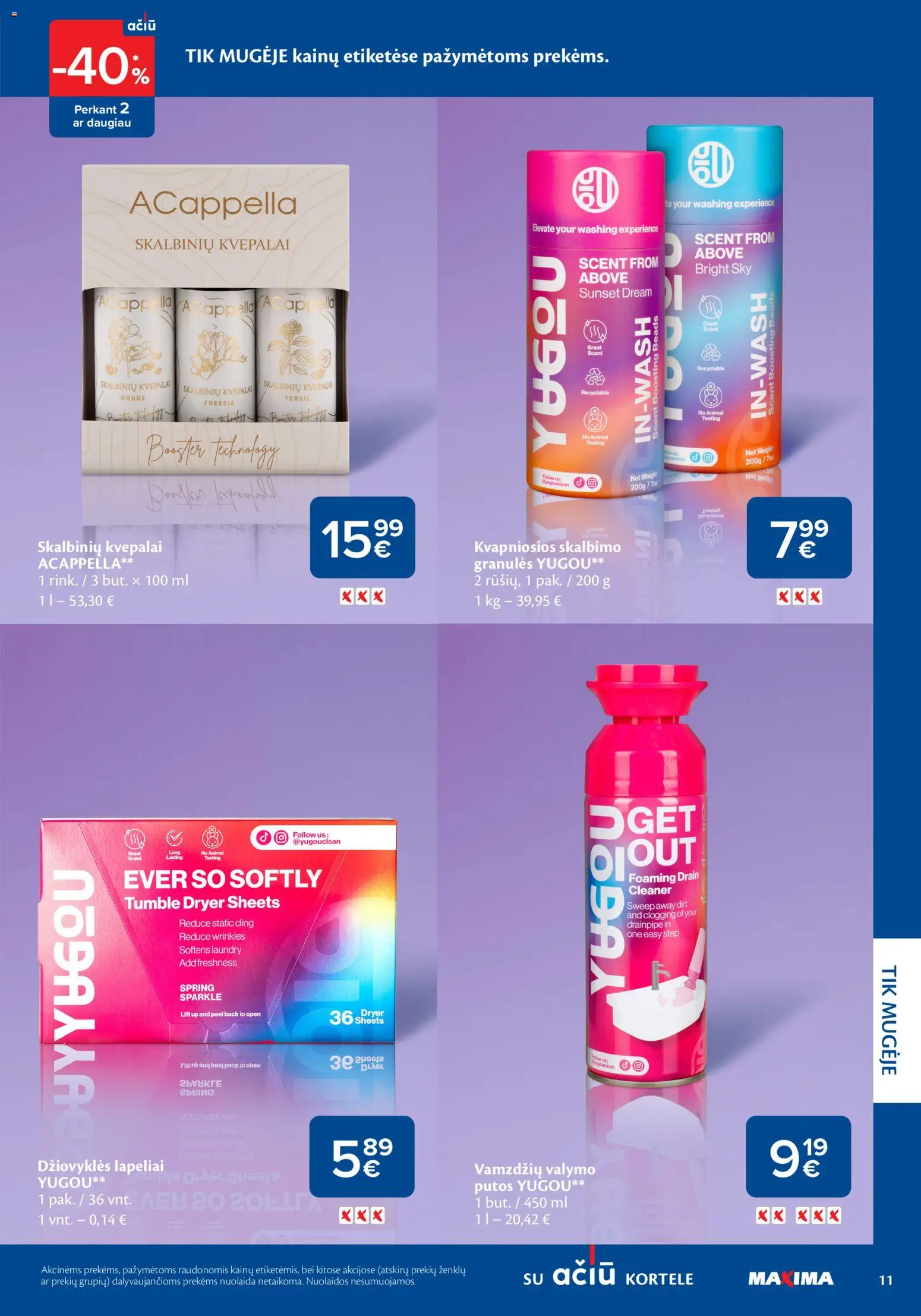 MAXIMA akcijos nuo 05.03.2026 | Puslapis: 11 | Prekių: Kvepalai