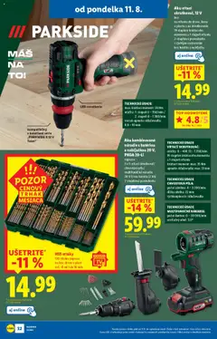 Lidl leták │ platný od 11.08.2025 | Strana: 38 | Produkty: Led osvetlenie, Osvetlenie, Skrutkovač, Píla