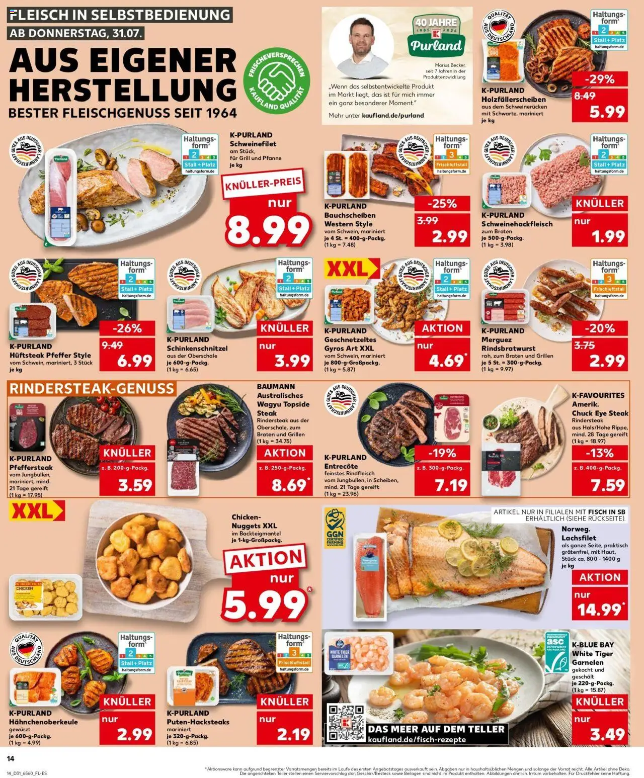 Kaufland prospekt Dorsten	 - gültig ab dem 03.08.2025 | Seite: 25 | Produkte: Garnelen, Schweinefilet, Pfeffer, Schweinerucken