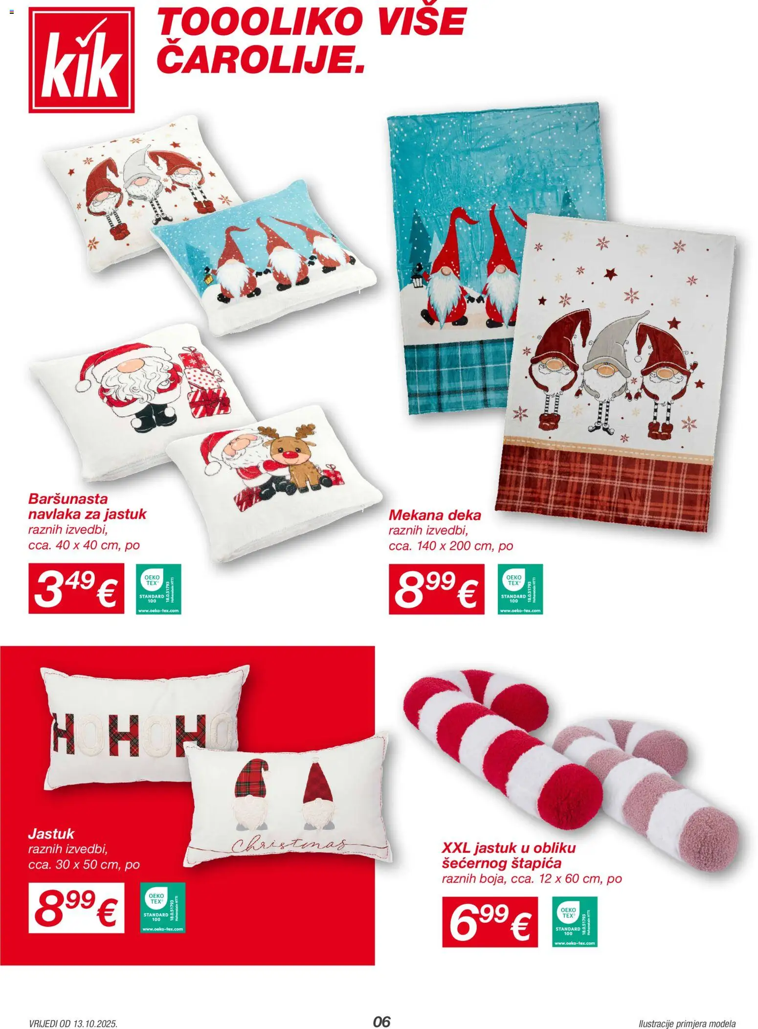 Kik katalog | vrijedi od 13.10.2025 | Stranica: 6 | Proizvodi: Jastuk, Deka