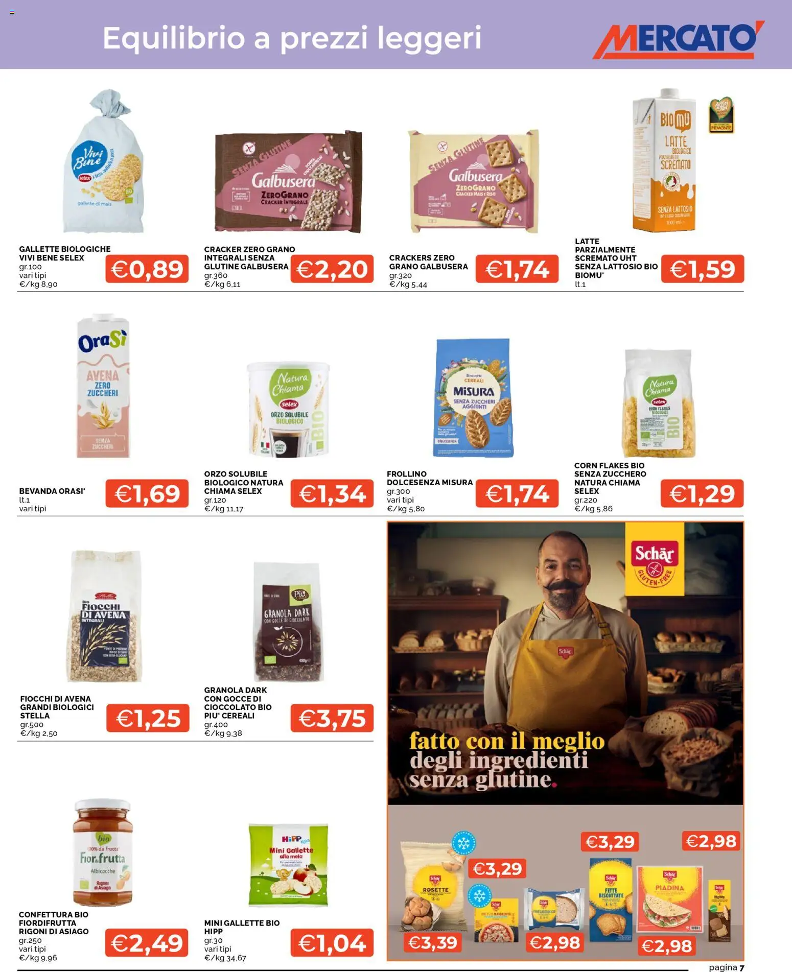 Volantino Mercatò del 23.04.2026 | Pagina: 7 | Prodotti: Riso, Latte, Gallette, Albicocche
