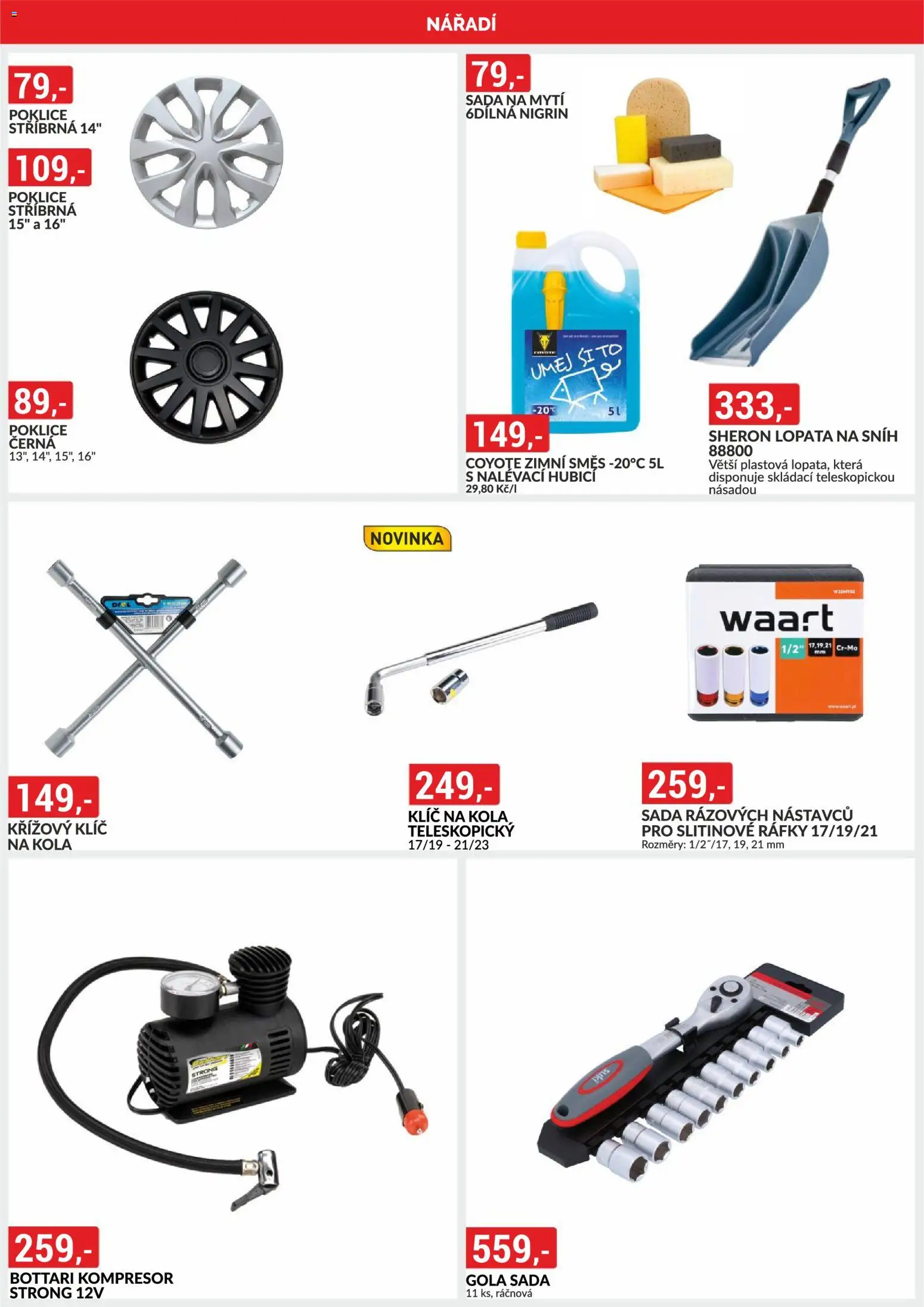 BAUMAX leták od 01.03.2026 | Strana: 20 | Produkty: Gola sada, Kompresor, Nářadí, Kola