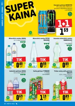 IKI leidinys│galioja nuo 07.07.2025 | Puslapis: 44 | Prekių: Energinis gėrimas, Mineralinis vanduo