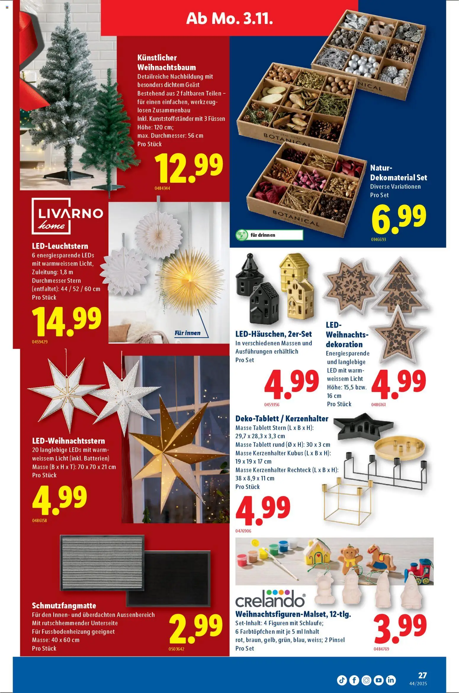 Lidl Aktionen – gültig ab 30.10.2025 | Seite: 27 | Produkte: Pinsel, Schmutzfangmatte