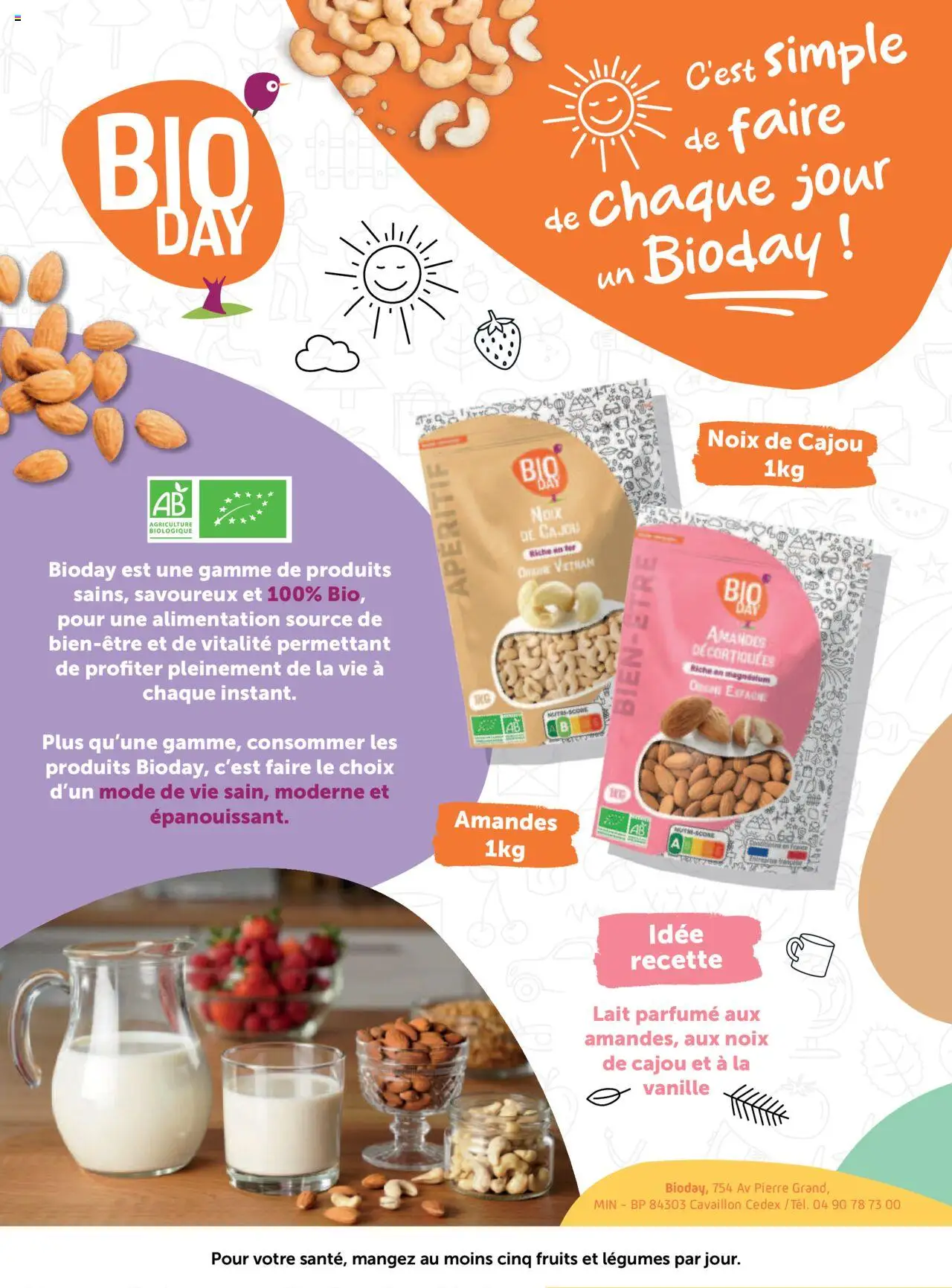  | Page: 75 | Produits: Amandes décortiquées, Noix de cajou, Lait, Noix