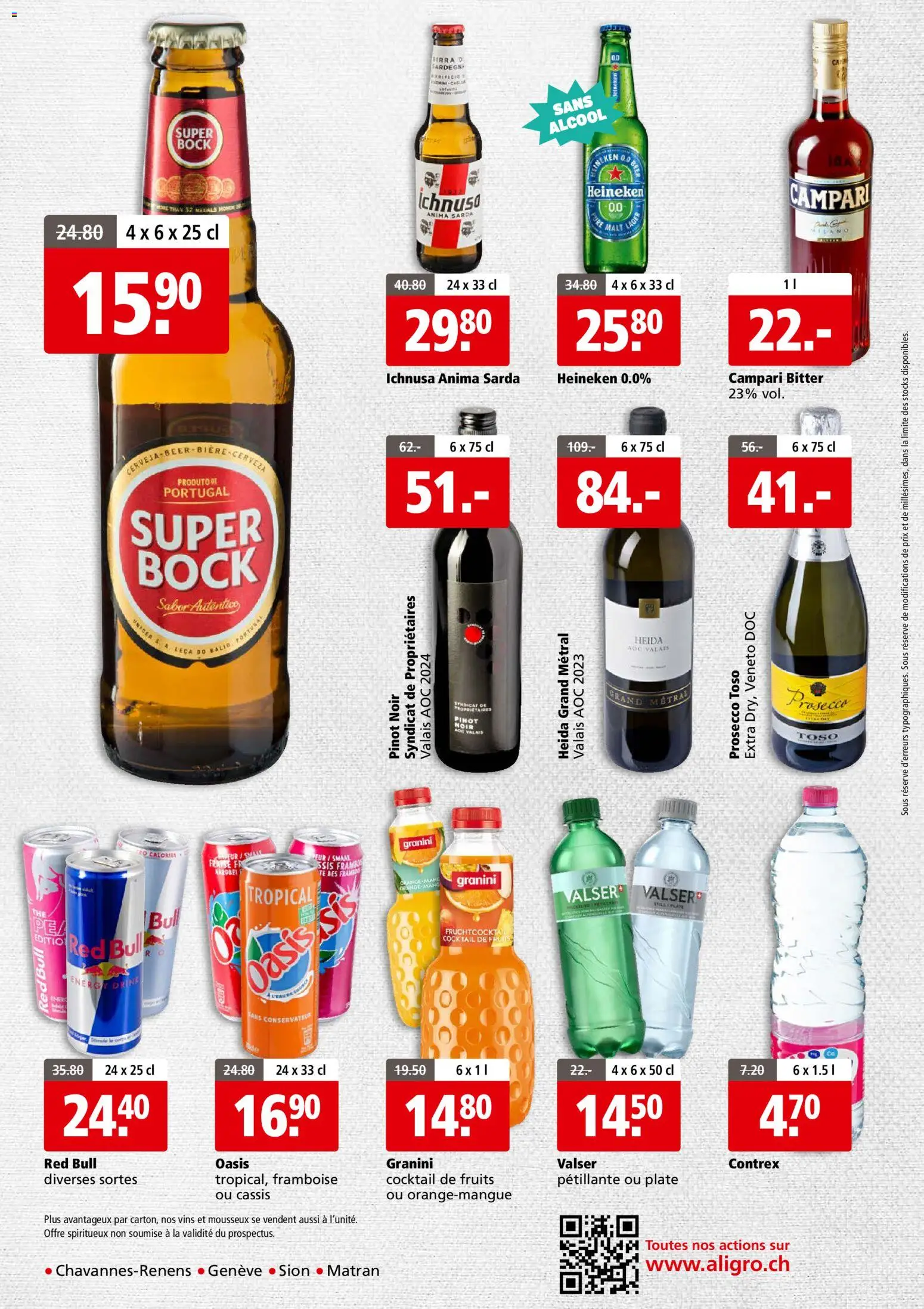 Aligro aktionen Business Chavannes, Matran, Genève, Sion – gültig ab 02.03.2026 | Seite: 4 | Produkte: Red bull