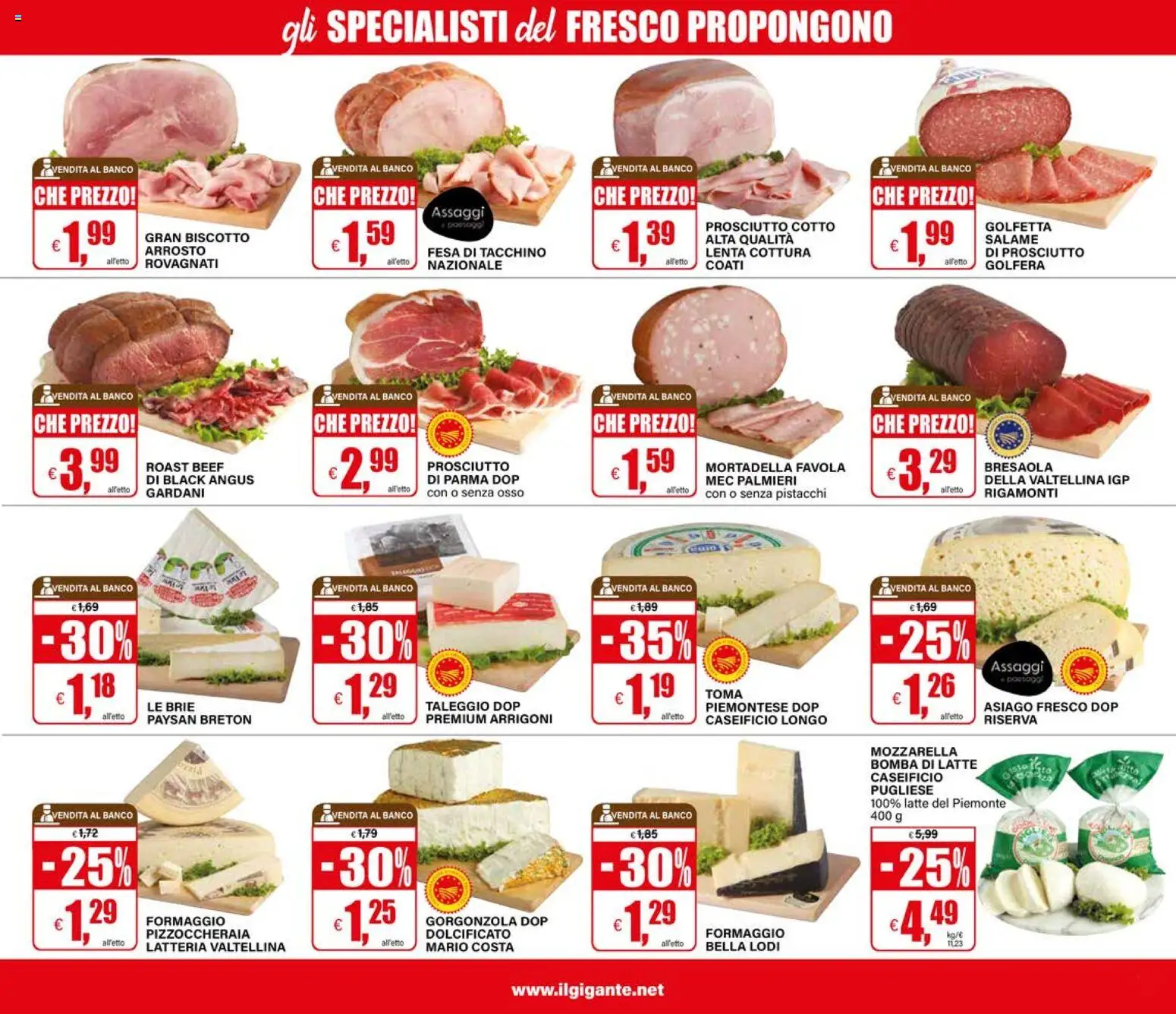 Volantino Il Gigante del 19.02.2026 | Pagina: 23 | Prodotti: Arrosto, Tacchino, Prosciutto, Pistacchi
